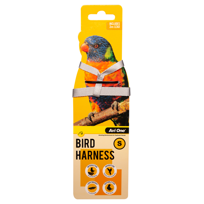 Avi One Bird Harness with Lead