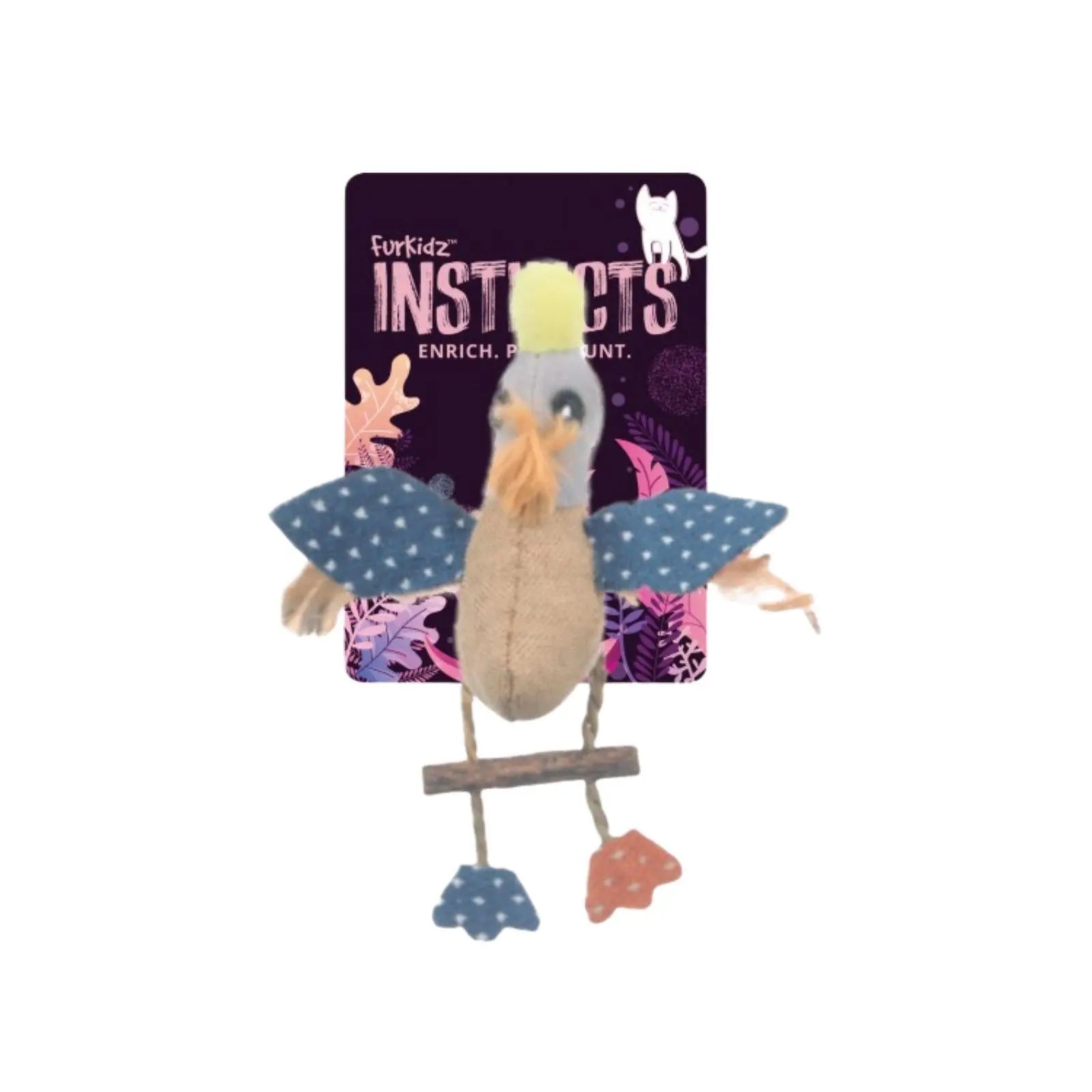 FurKidz Burlap Cat Toy Mallard Duck FurKidz