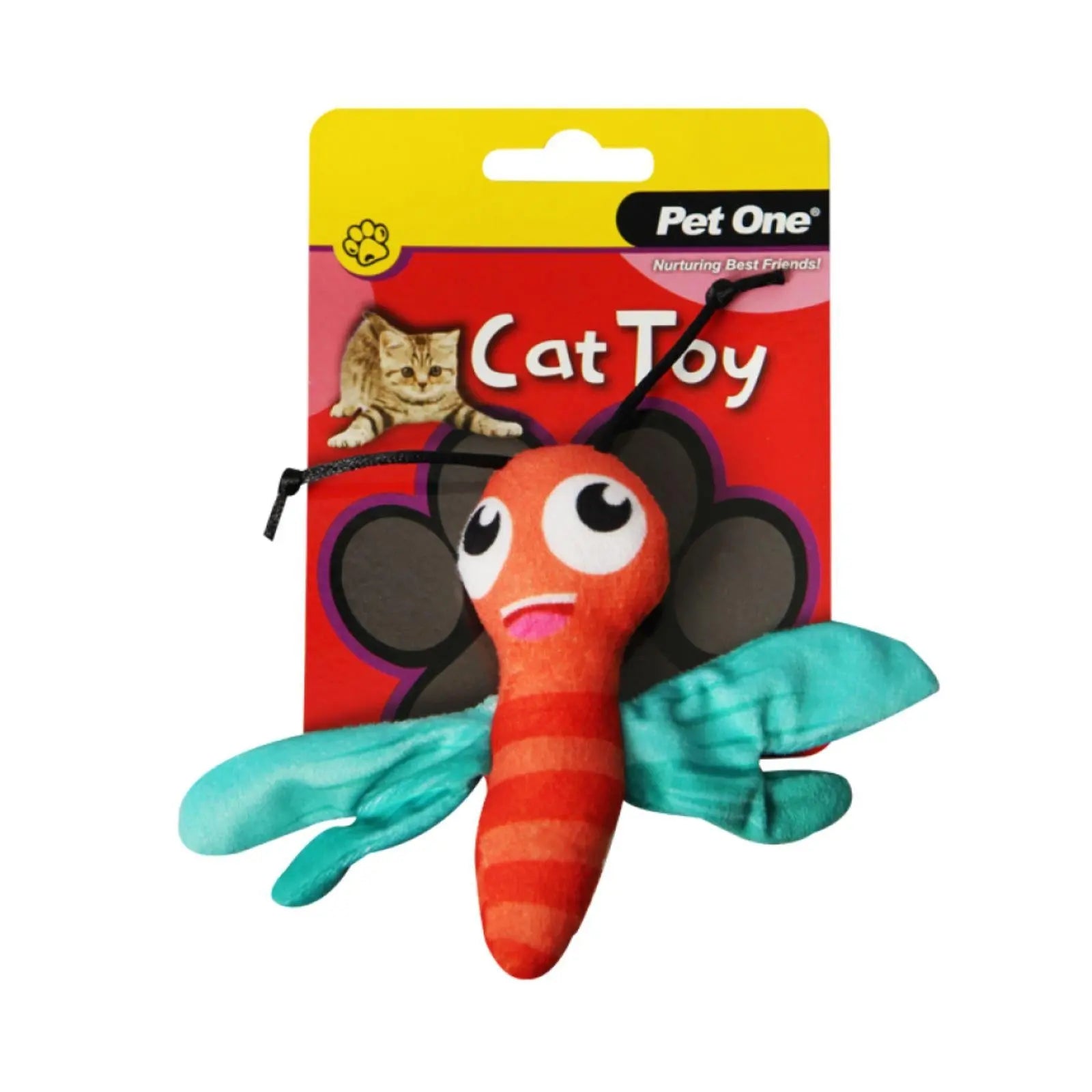Pet One Cat Toy Dragonfly With Crinkle Pet One