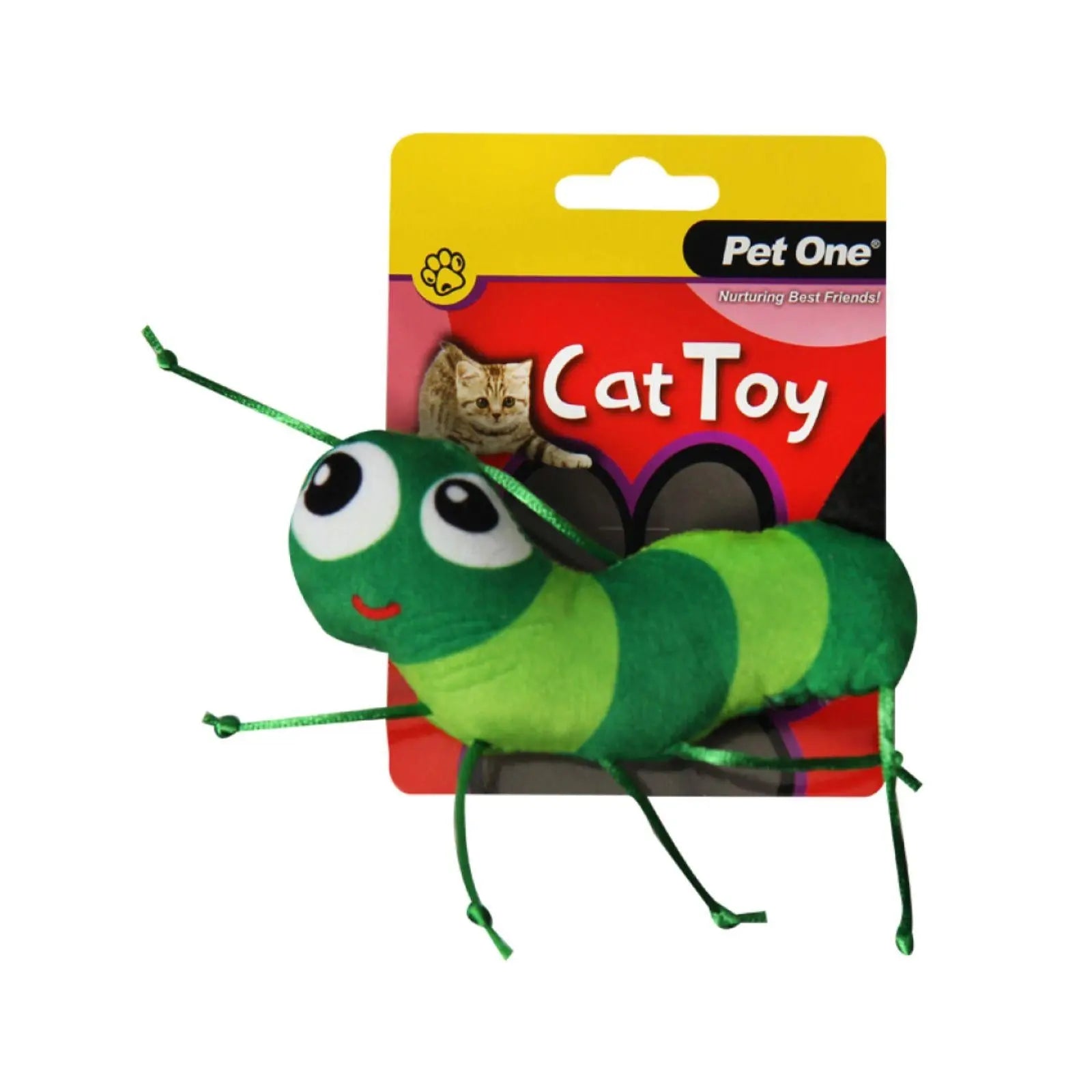 Pet One Cat Toy Green Ant With String Pet One
