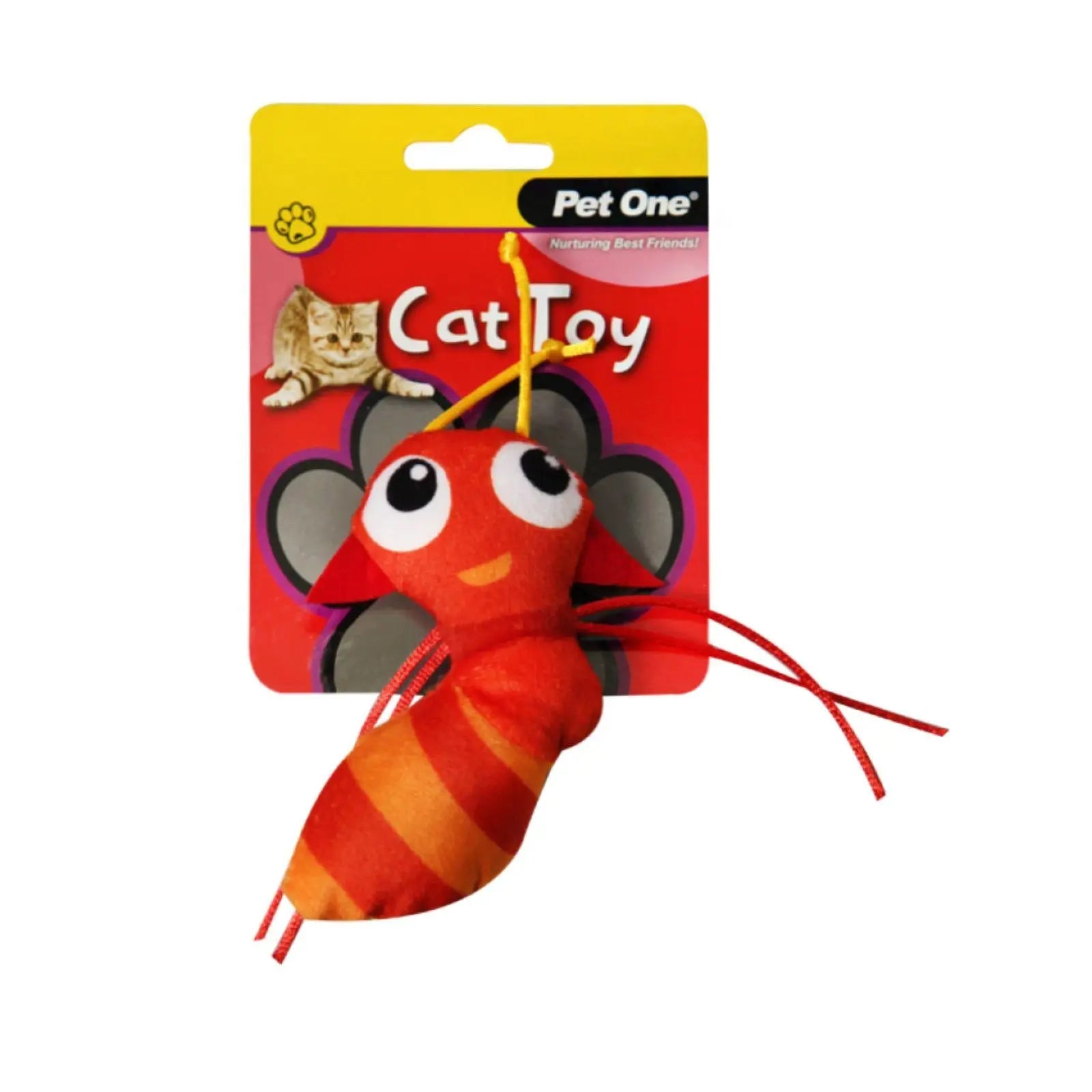 Pet One Cat Toy Red Ant With String Pet One