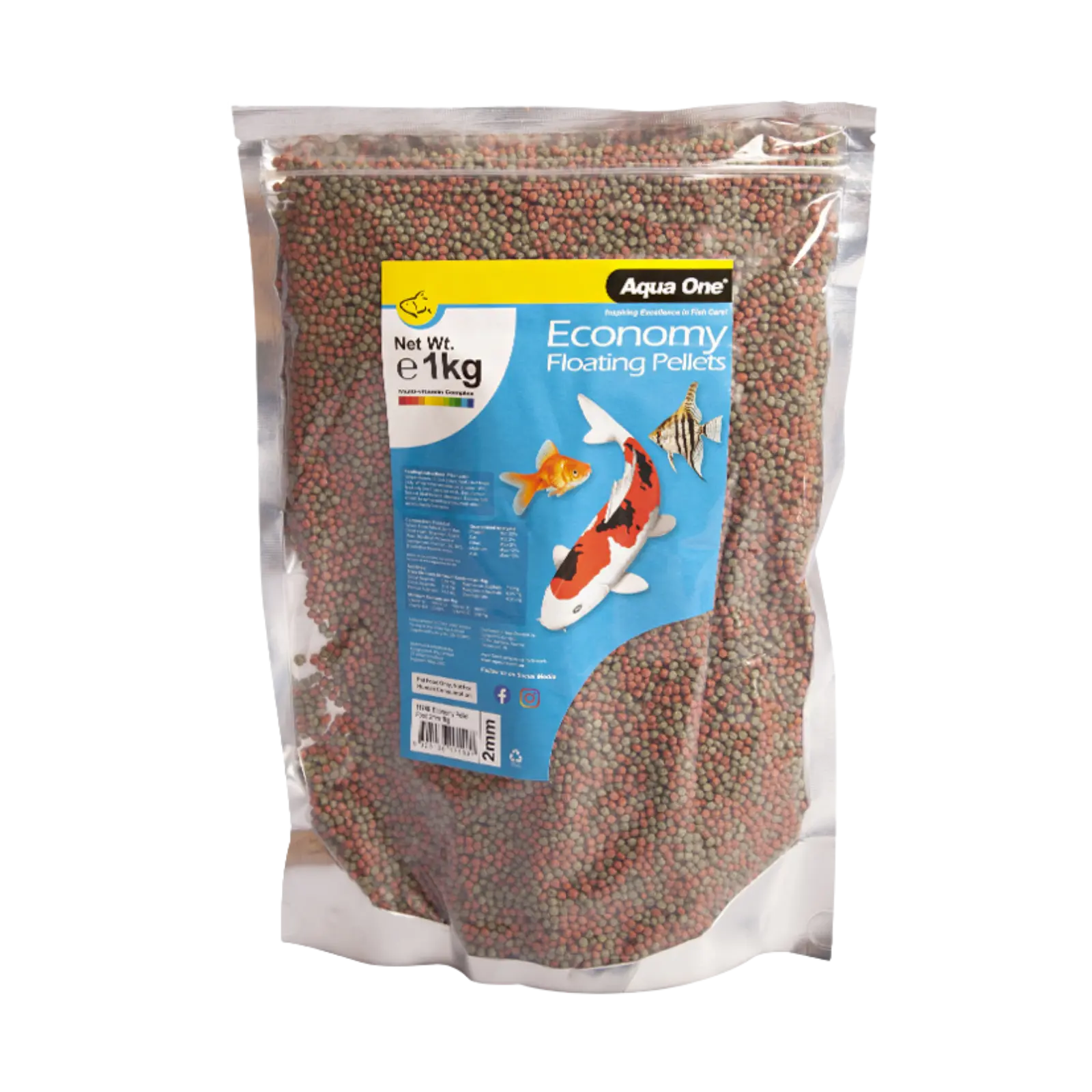 Aqua One Economy Floating Pellets 2mm Aqua One