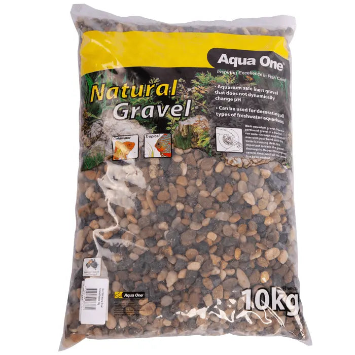 Aqua One Natural Gravel Polished Stone - Kellyville Pets