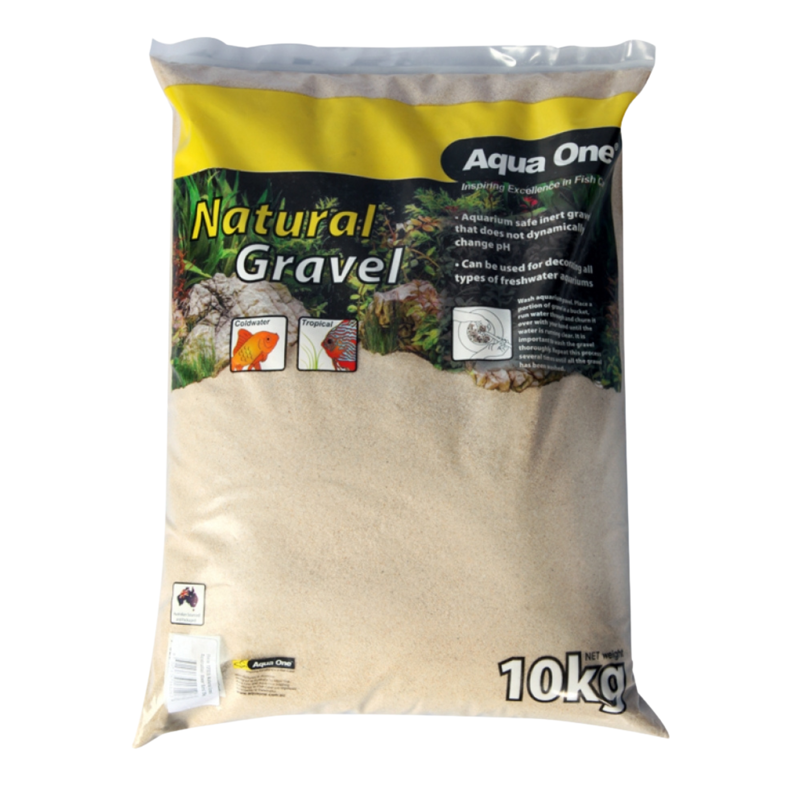 Aqua One Natural Gravel River Sand 10kg Aqua One