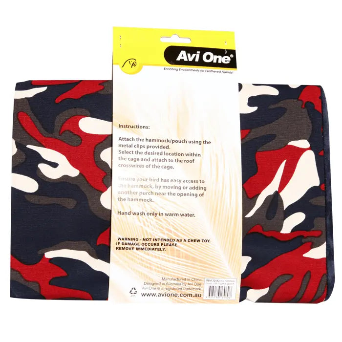 Avi One Bird Hammock Closed - Kellyville Pets