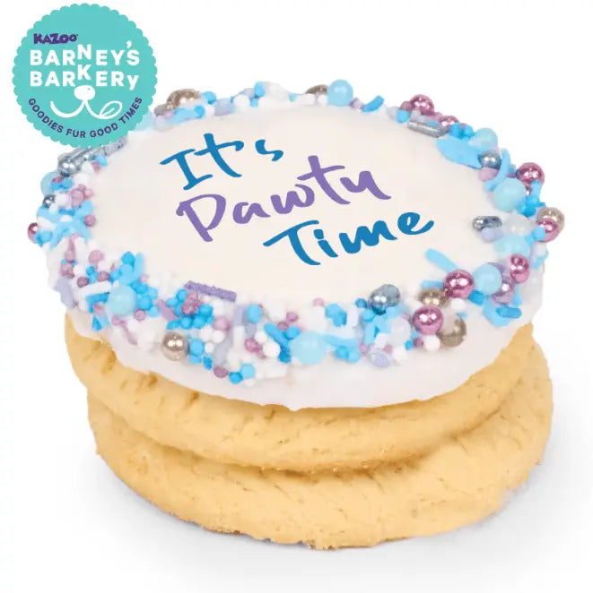 Barney's Barkery Dog Birthday Cake - Blue - Kellyville Pets