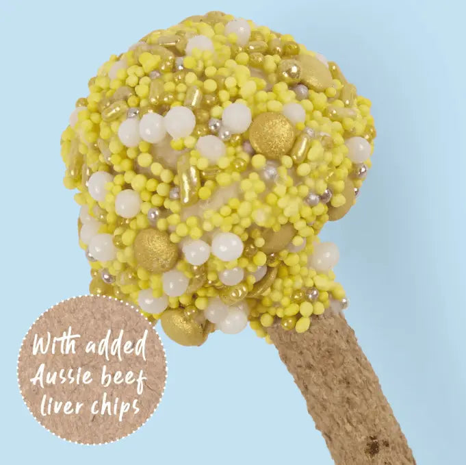 Barney's Barkery Dog Cake Pop - Yellow - Kellyville Pets