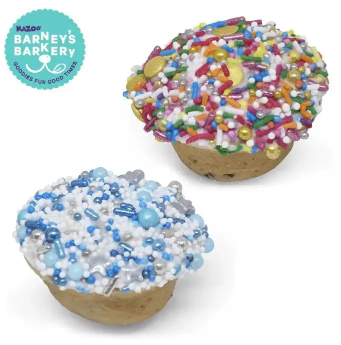 Barney's Barkery Dog Cupcake Duo - Blue/Multi Barneys Barkery