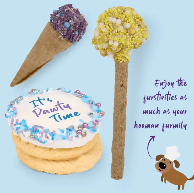 Barney's Barkery Dog Treats Birthday Party Pack - Blue - Kellyville Pets