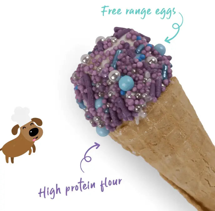 Barney's Barkery Ice Cream Cone - Purple - Kellyville Pets