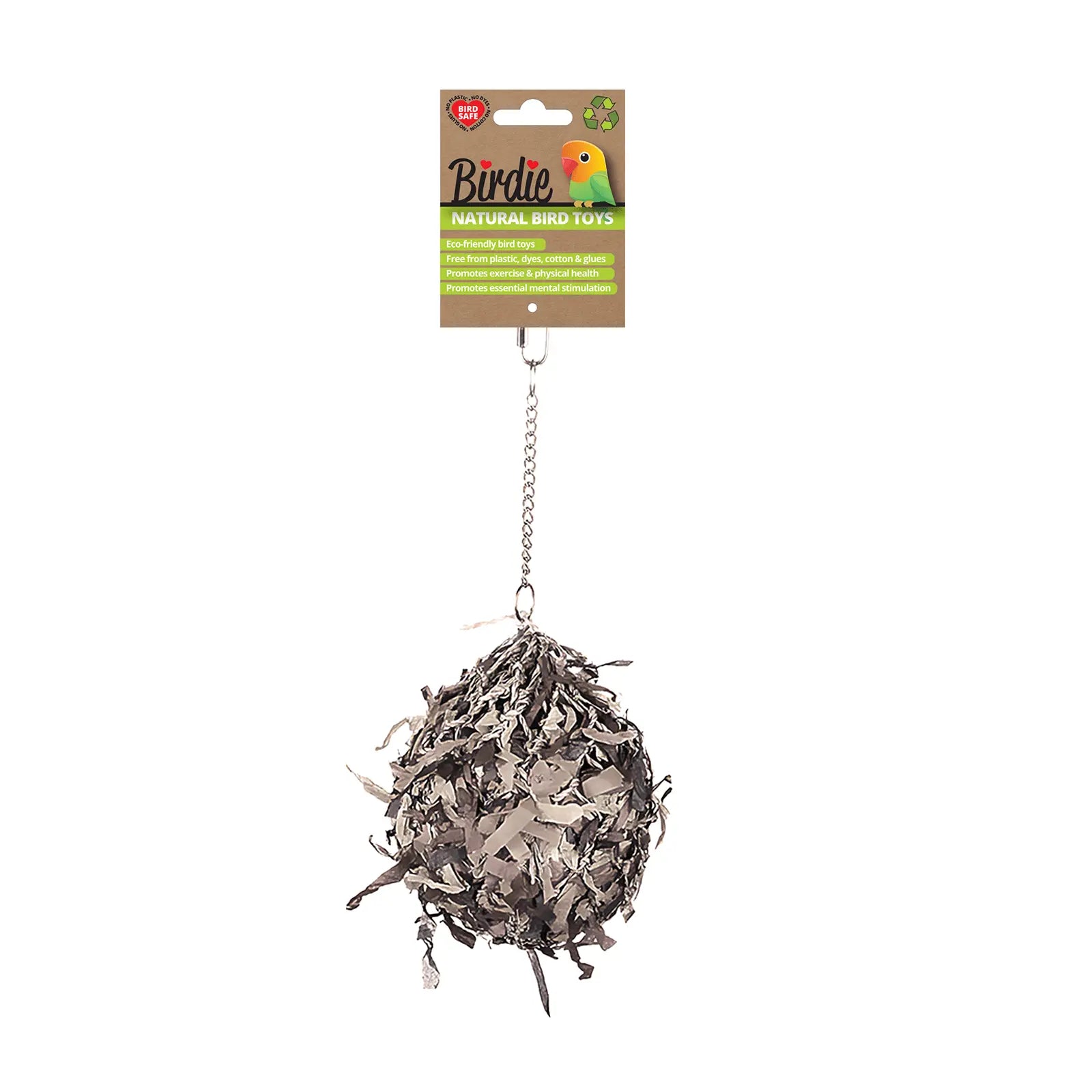 Birdie Bird Toy Super Shredding Ball - Kellyville Pets