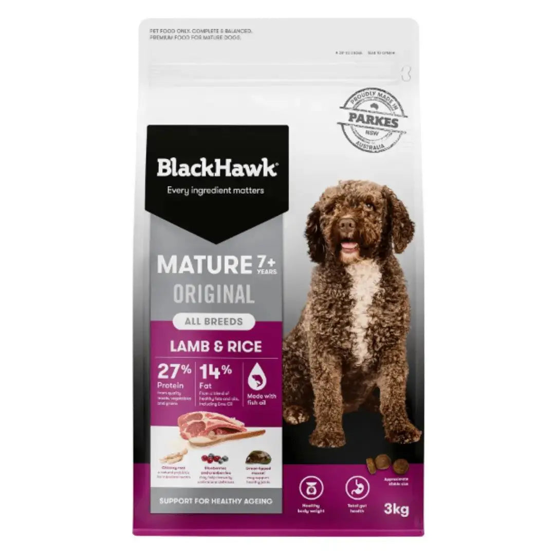 Black Hawk Dog Food Mature Lamb & Rice Black Hawk