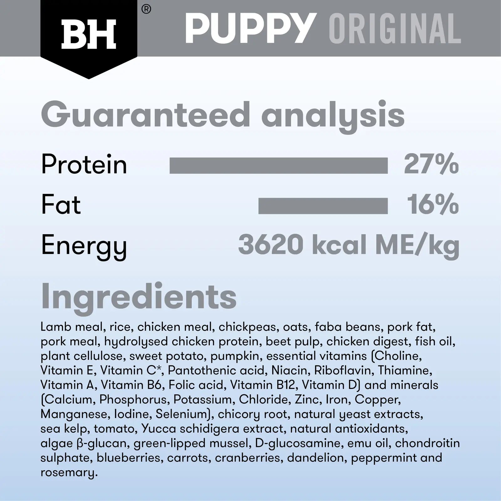 Black Hawk Dog Food Puppy Large Breed Lamb & Rice - Kellyville Pets