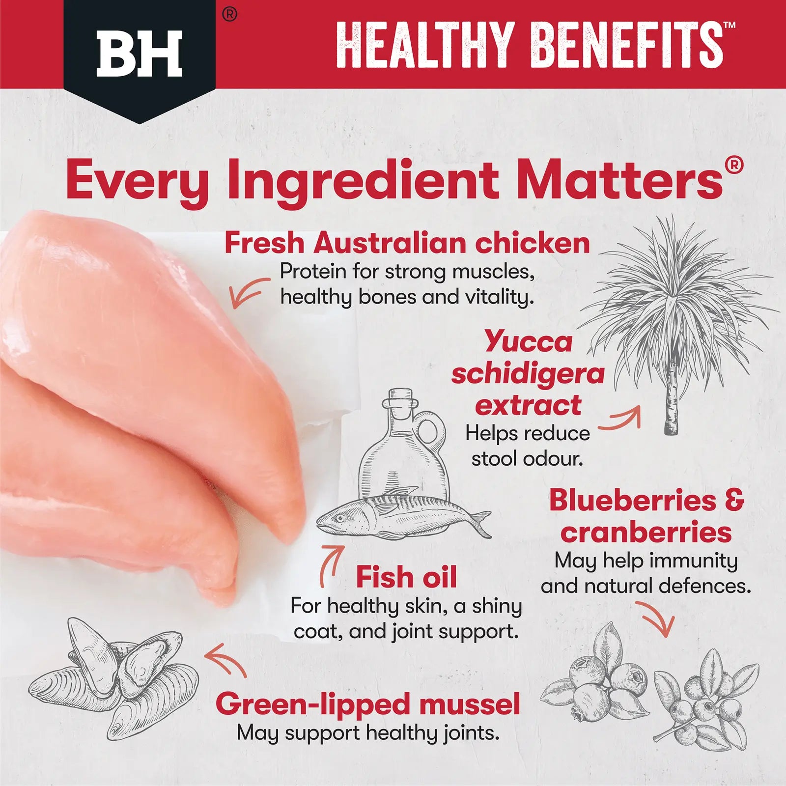 Black Hawk Healthy Benefits Dog Food Adult Joints & Muscles - Kellyville Pets