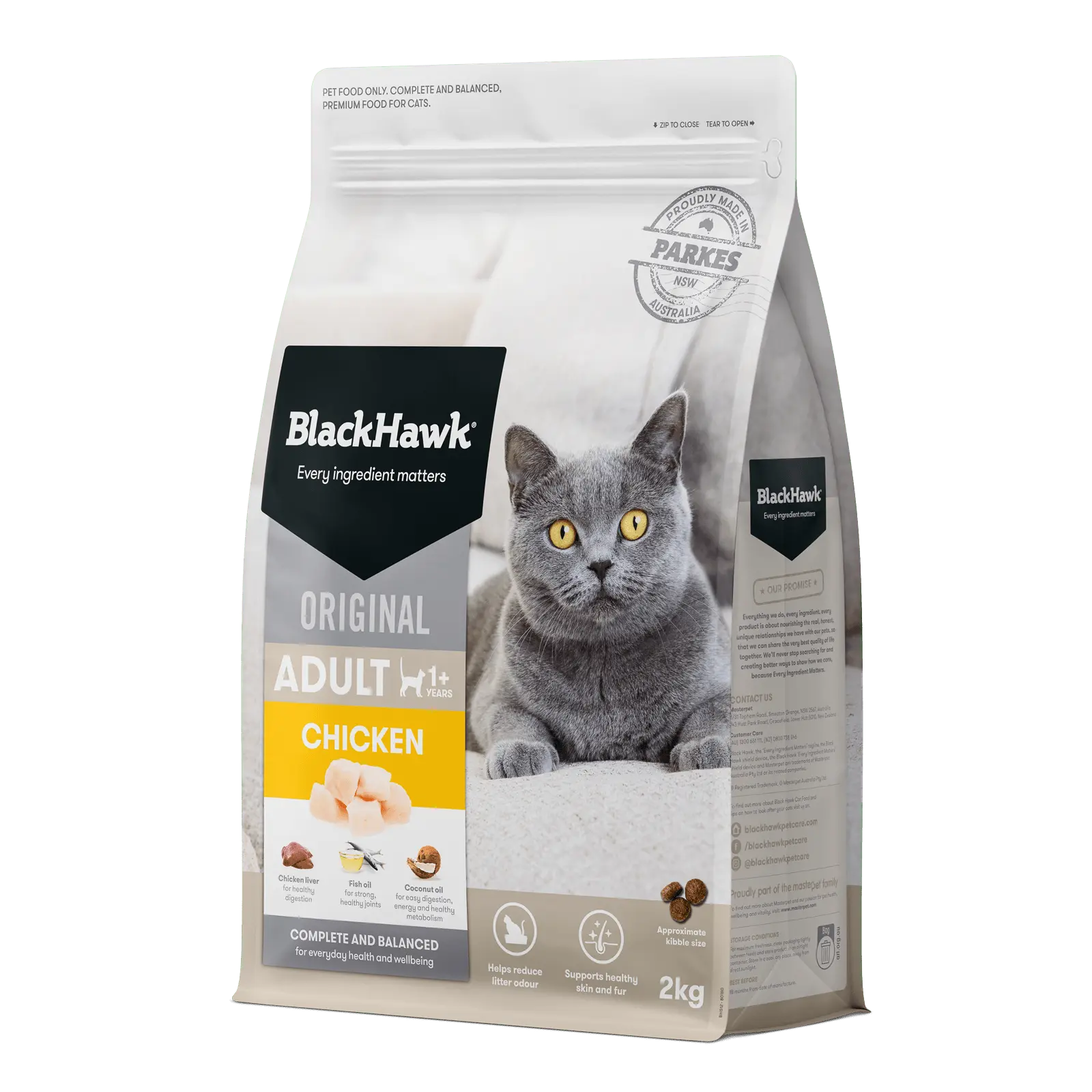 Black Hawk Original Cat Food Adult Chicken - Kellyville Pets