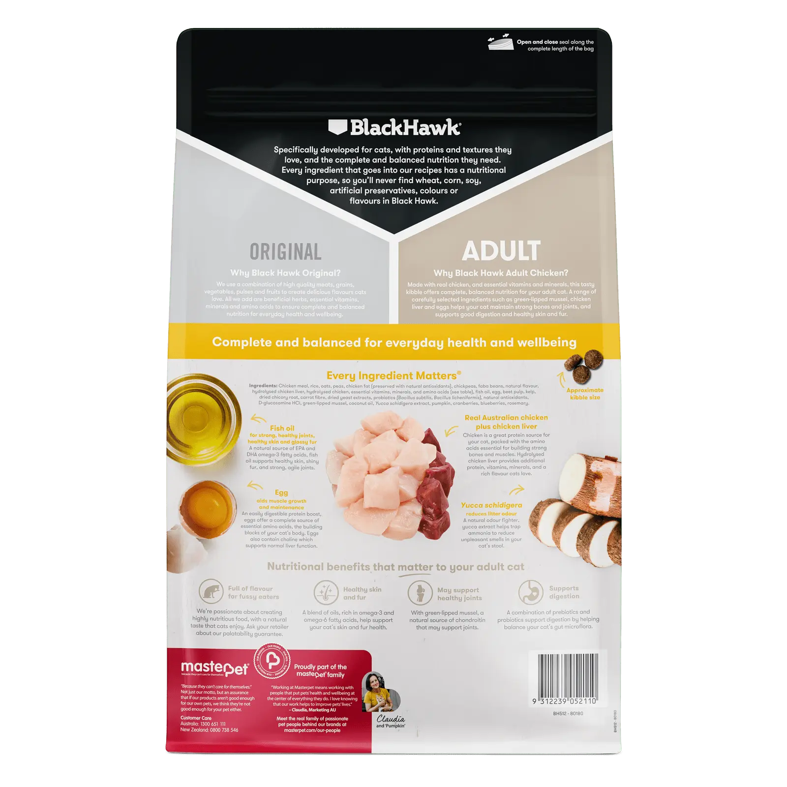 Black Hawk Original Cat Food Adult Chicken - Kellyville Pets