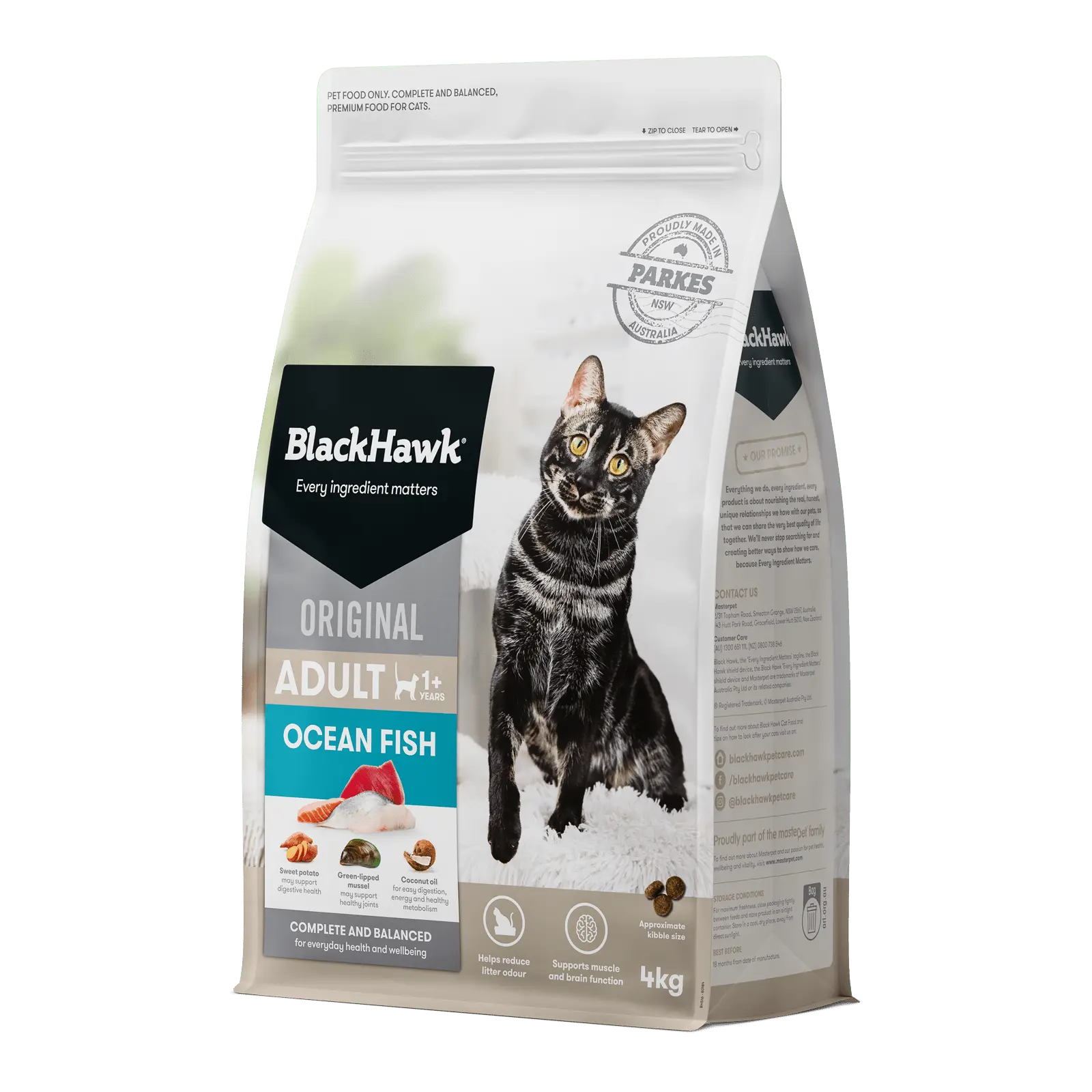 Black Hawk Original Cat Food Adult Ocean Fish - Kellyville Pets