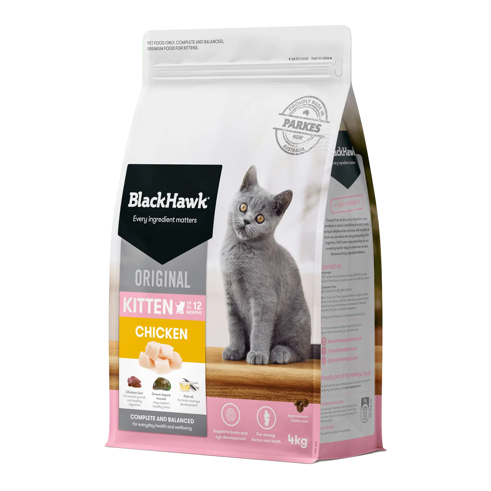 Black Hawk Original Cat Food Kitten Chicken - Kellyville Pets