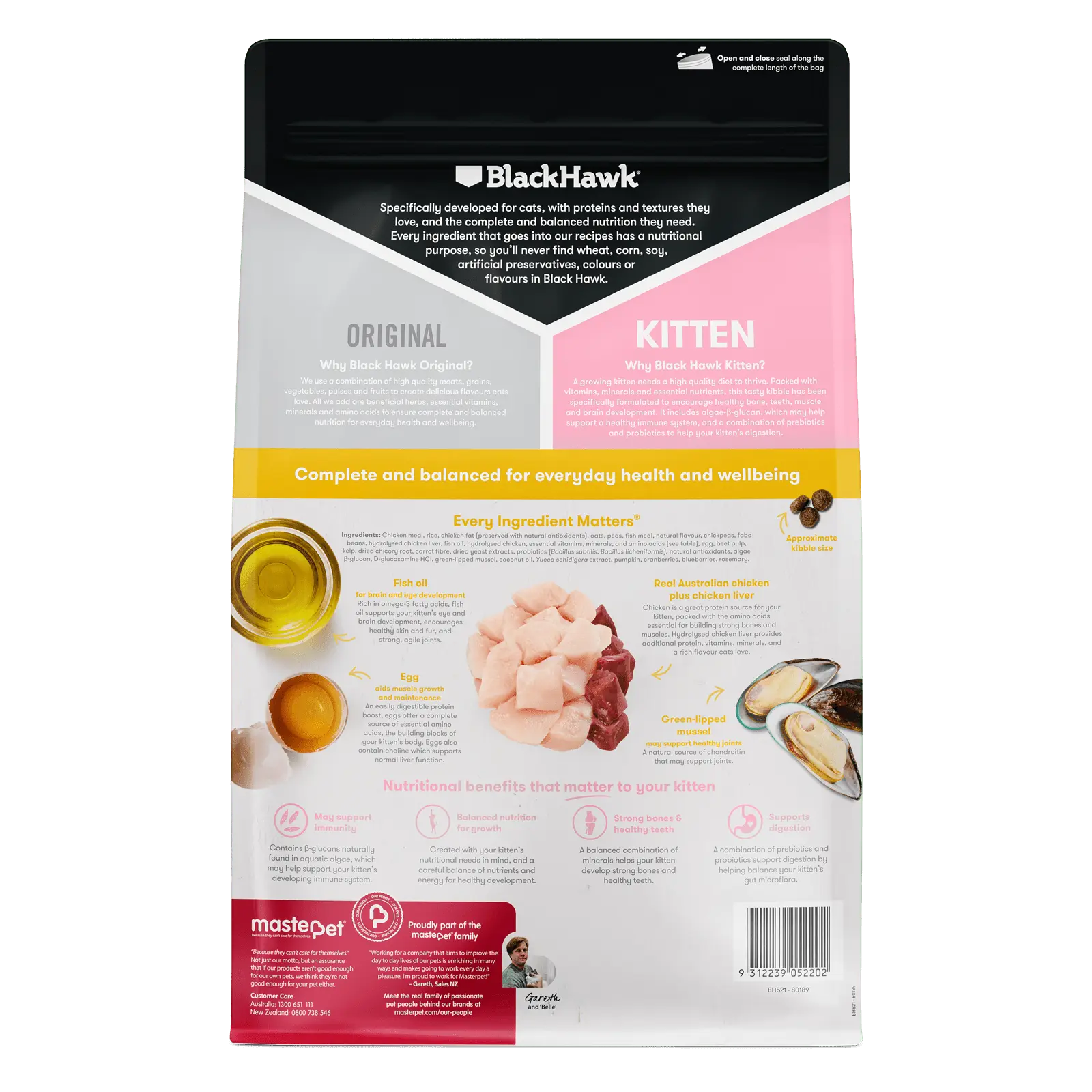 Black Hawk Original Cat Food Kitten Chicken - Kellyville Pets