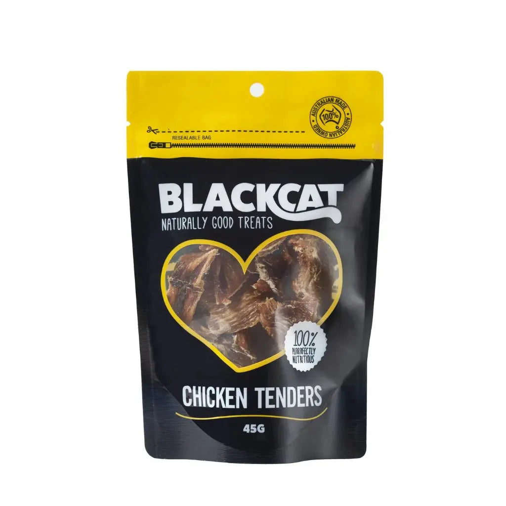 BlackCat Chicken Tenders Cat Treats 45g - Kellyville Pets