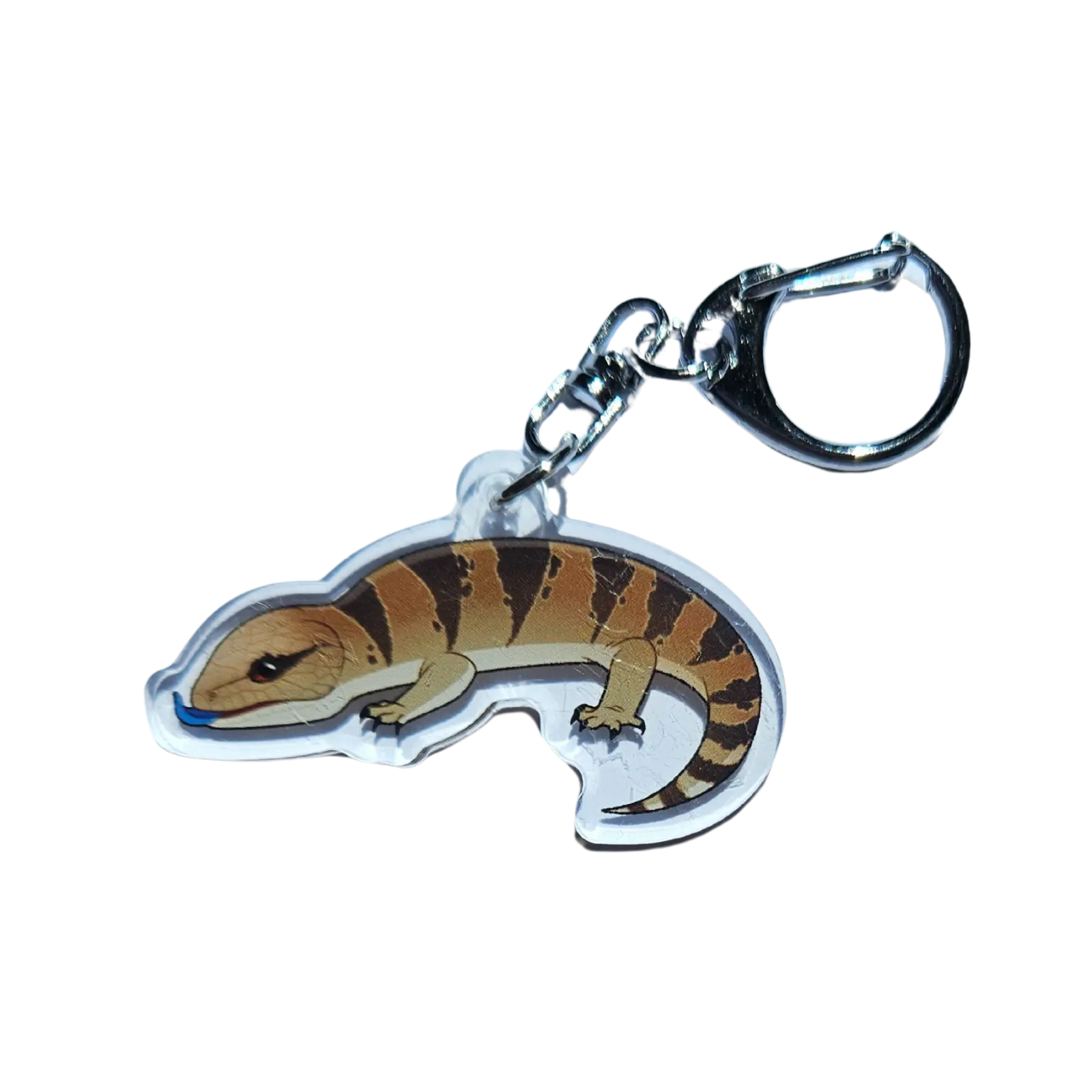 Eastern Blue Tongue Acrylic Keychain Hecko Gecko