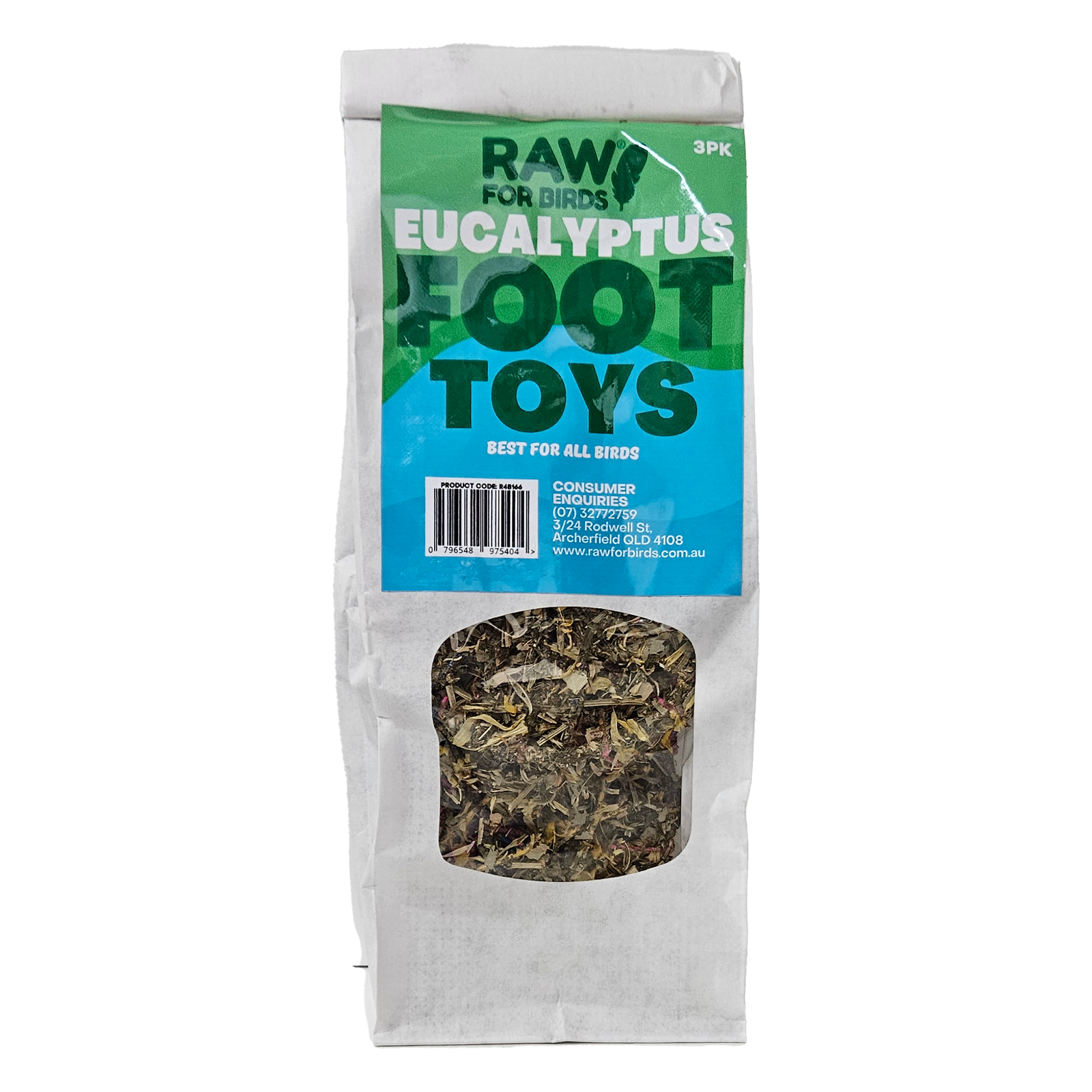 Raw for Birds Eucalyptus Flower Foot Toys