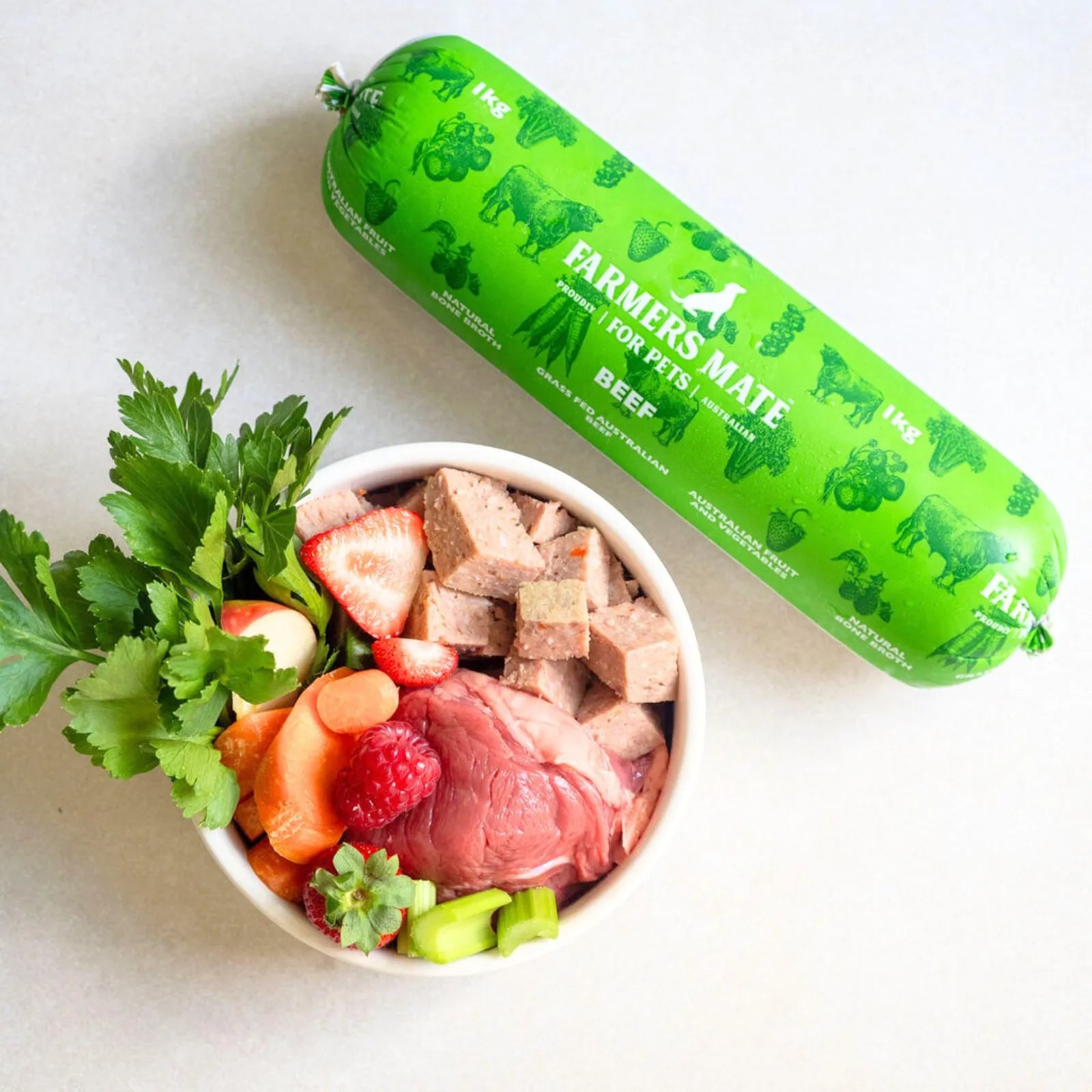 Farmers Mate for Pets Fresh Beef Roll
