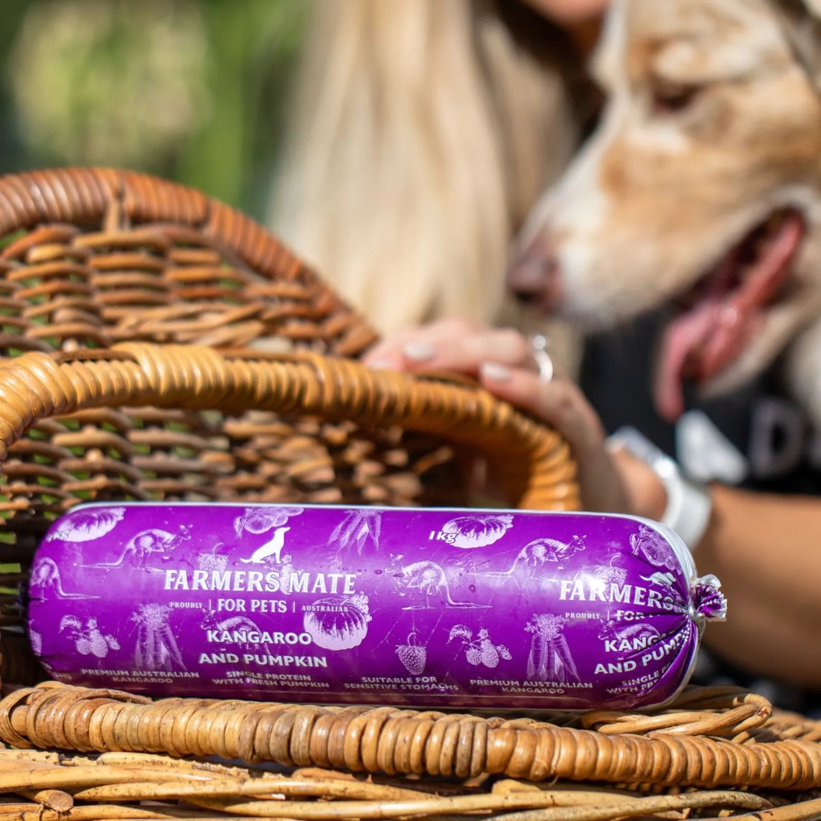 Farmers Mate for Pets Fresh Kangaroo Roll