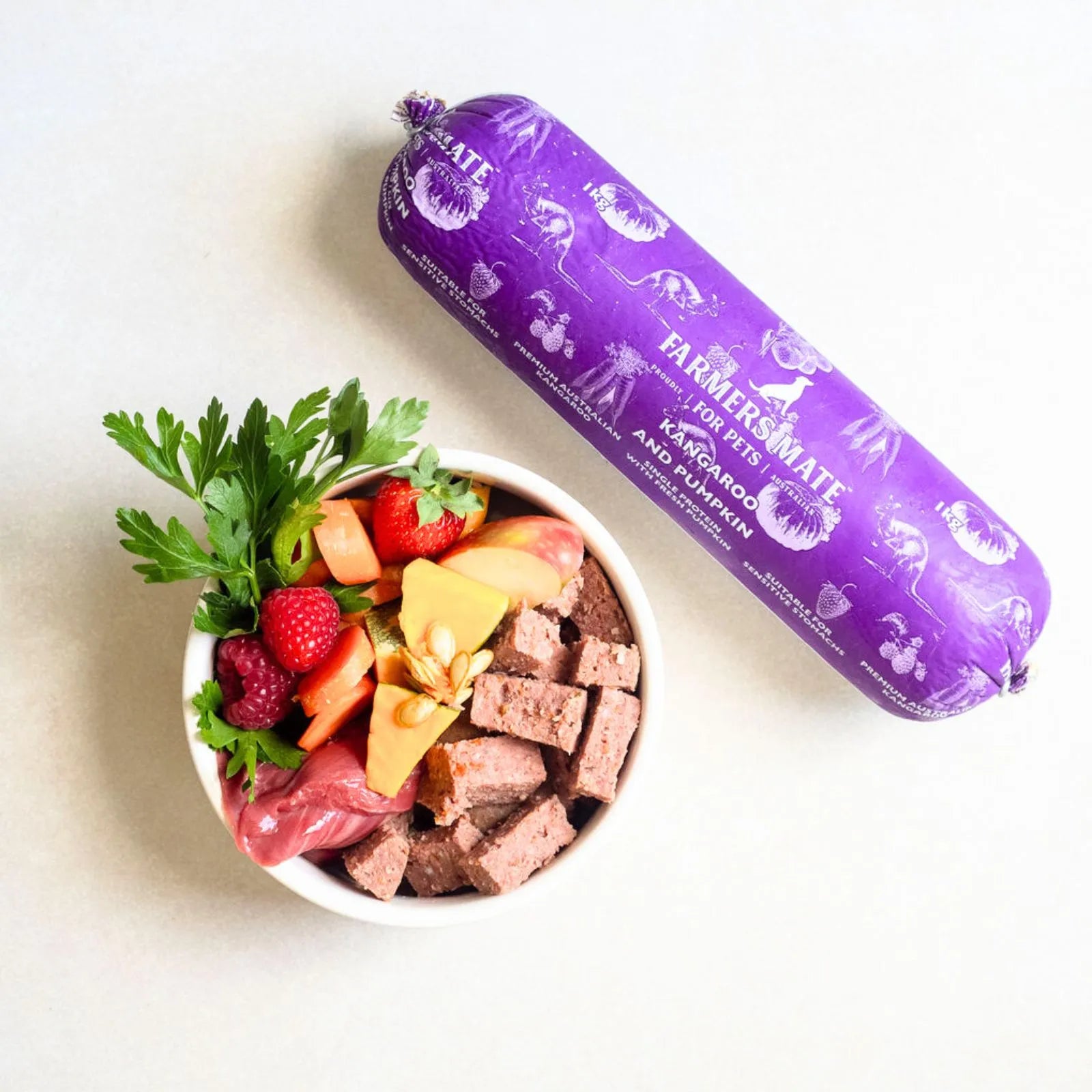 Farmers Mate for Pets Fresh Kangaroo Roll