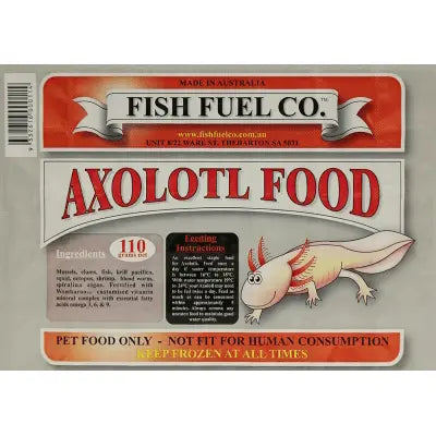 Fish Fuel Frozen Axolotl Food - Kellyville Pets