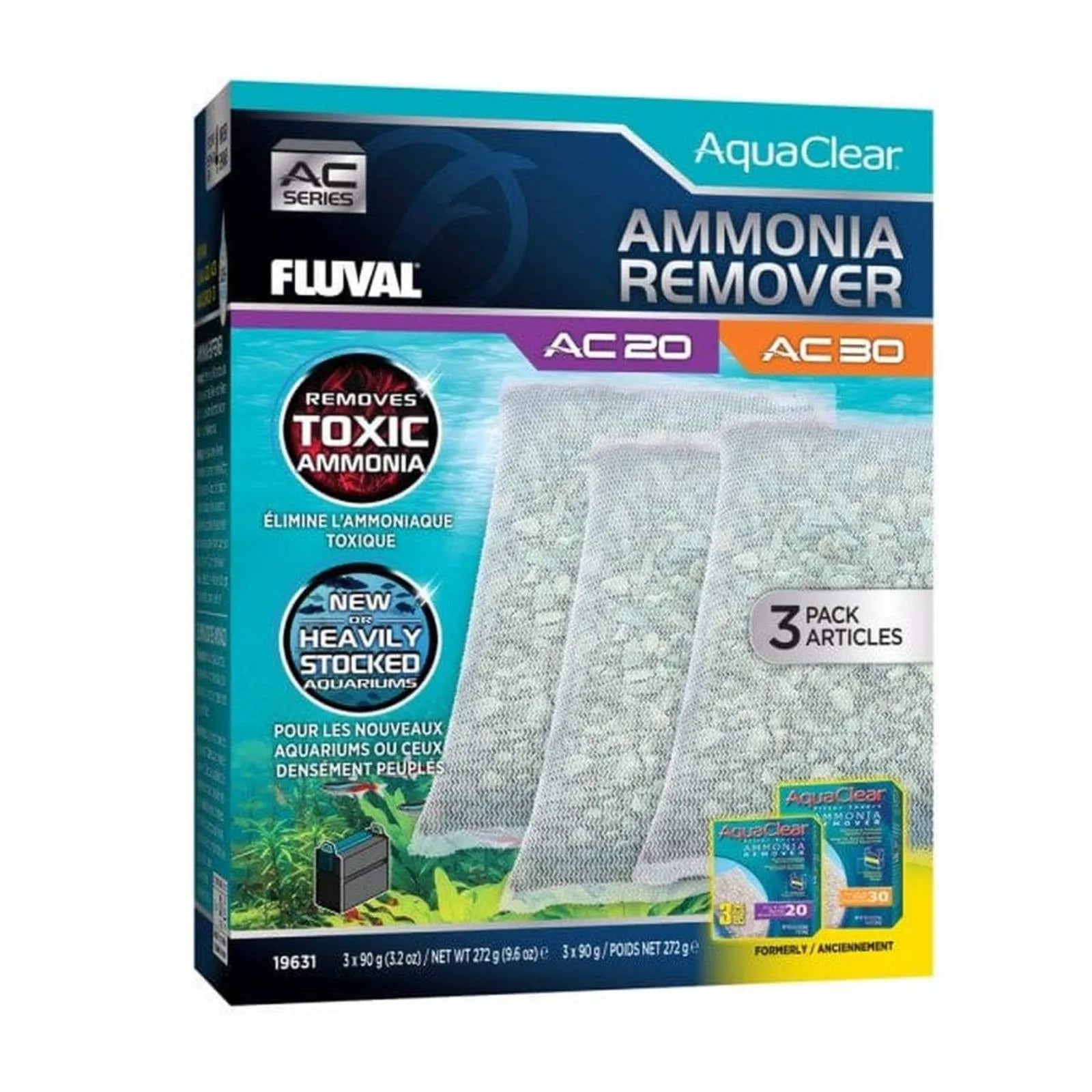 Fluval AC20/30 Ammonia Remover Insert 3 Pack