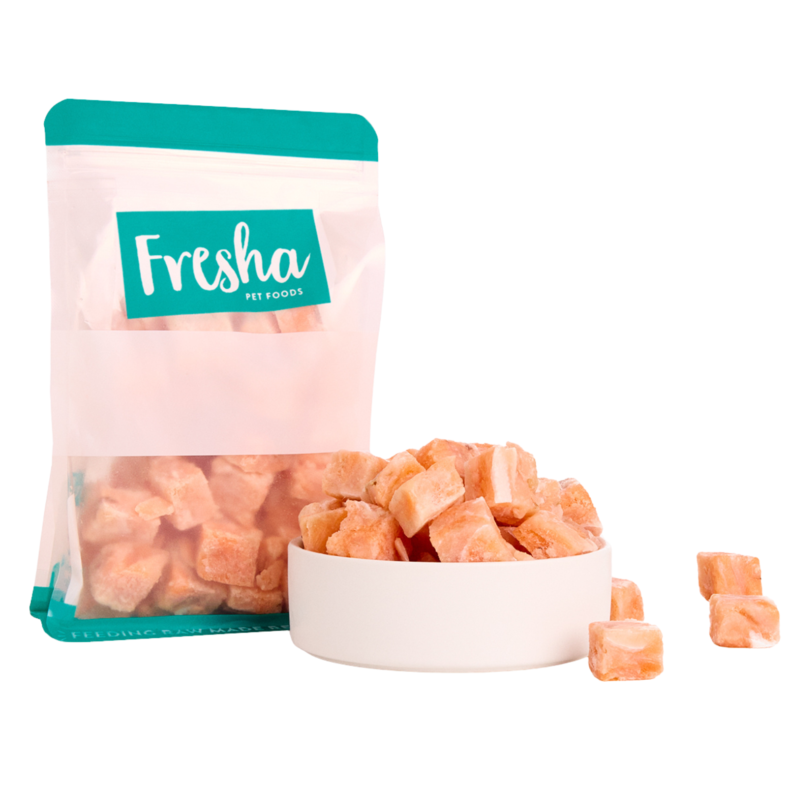 Fresha Salmon Belly Cubes 500g Fresha