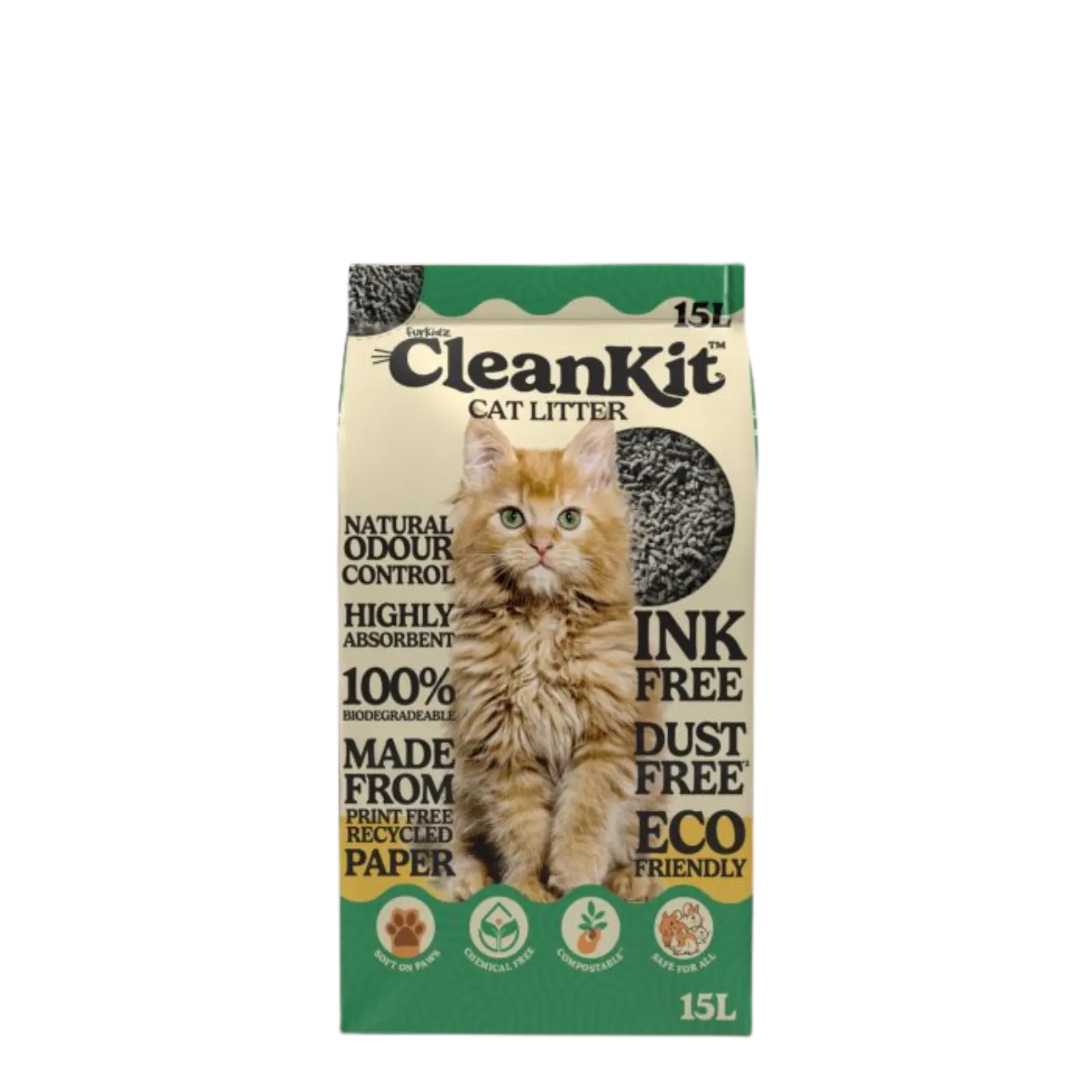 FurKidz Clean Kit Paper Pellet Cat Litter FurKidz