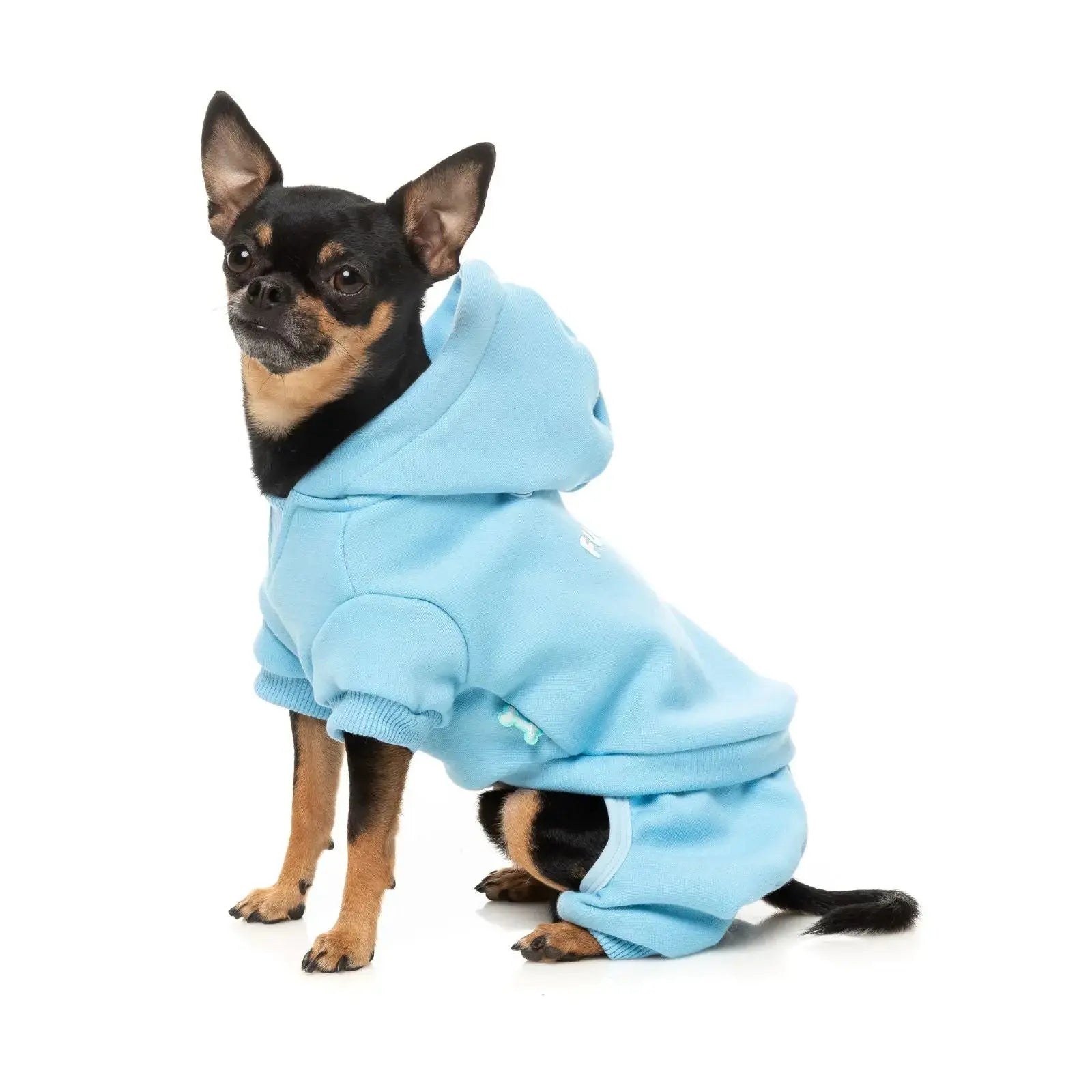 Fuzzyard Chillin' Tracksuit Dog Coat - Blue Fuzzyard