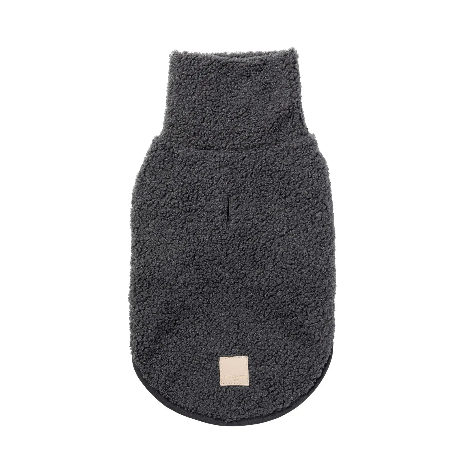 Fuzzyard Life Boucle Sweater Dog Coat - Slate Grey Fuzzyard
