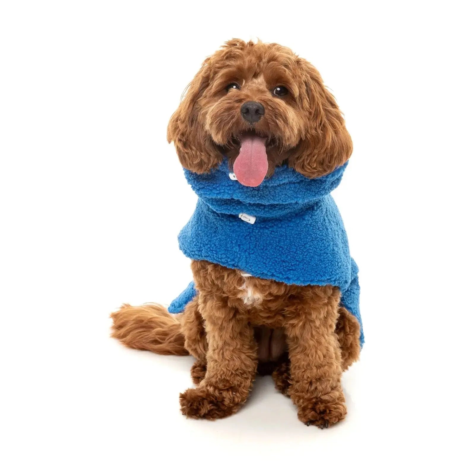 Fuzzyard The Snuggle Snood Coat Dog Coat - Blue Fuzzyard