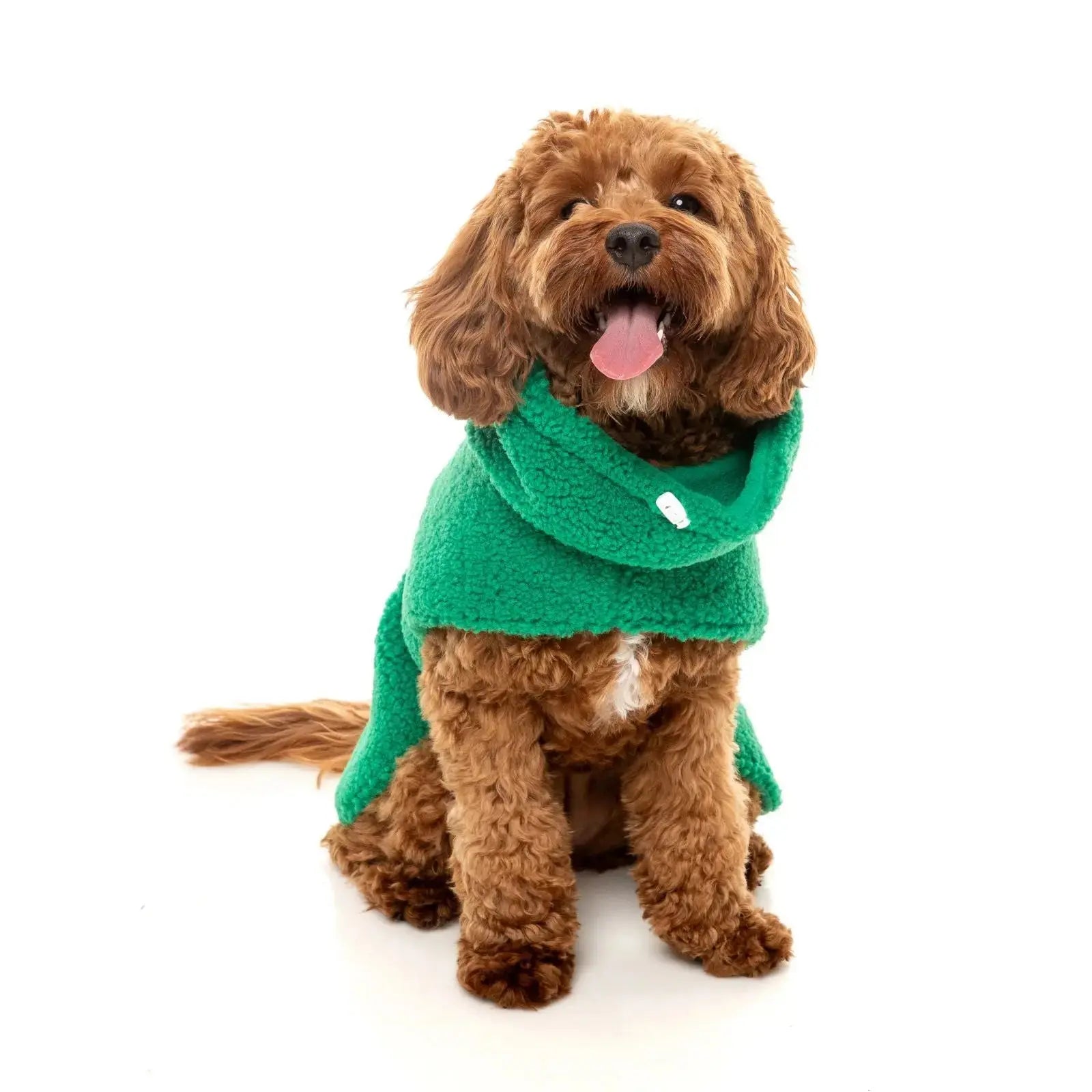 Fuzzyard The Snuggle Snood Coat Dog Coat - Green Fuzzyard
