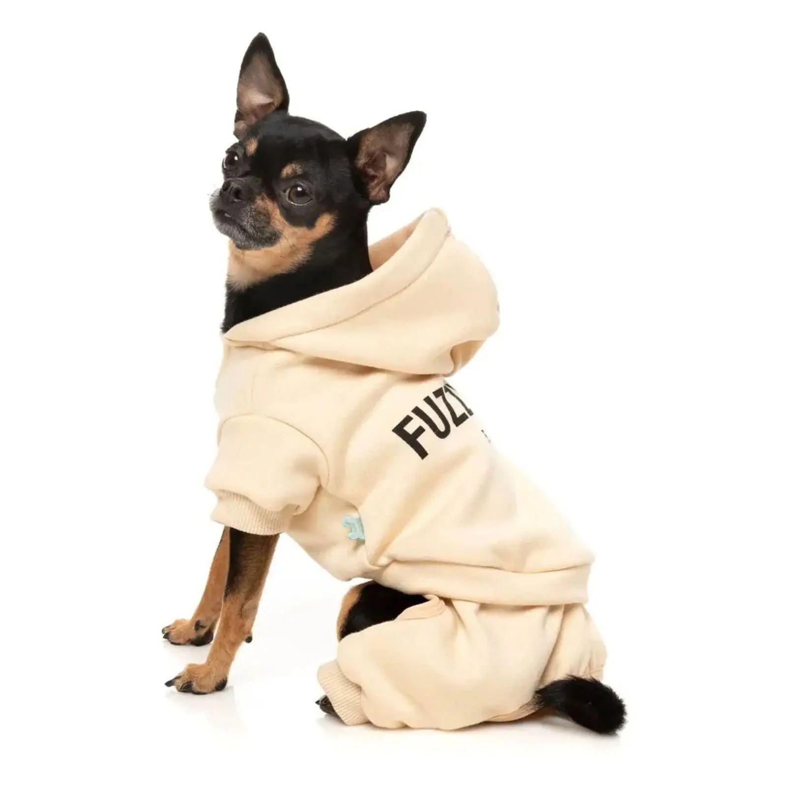 Fuzzyard Urban Tracksuit Dog Coat - Buttermilk Fuzzyard