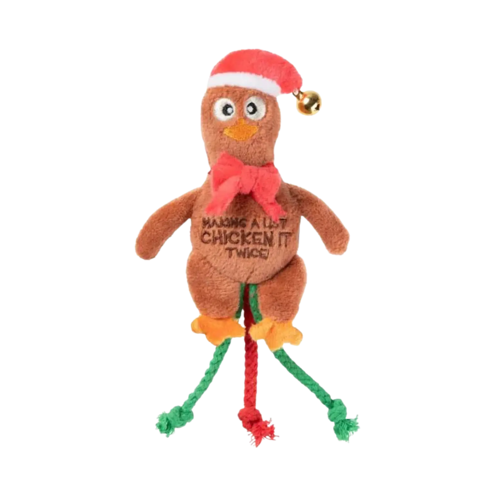 Fuzzyard Xmas Chicken It Twice Chook Cat Toy Fuzzyard