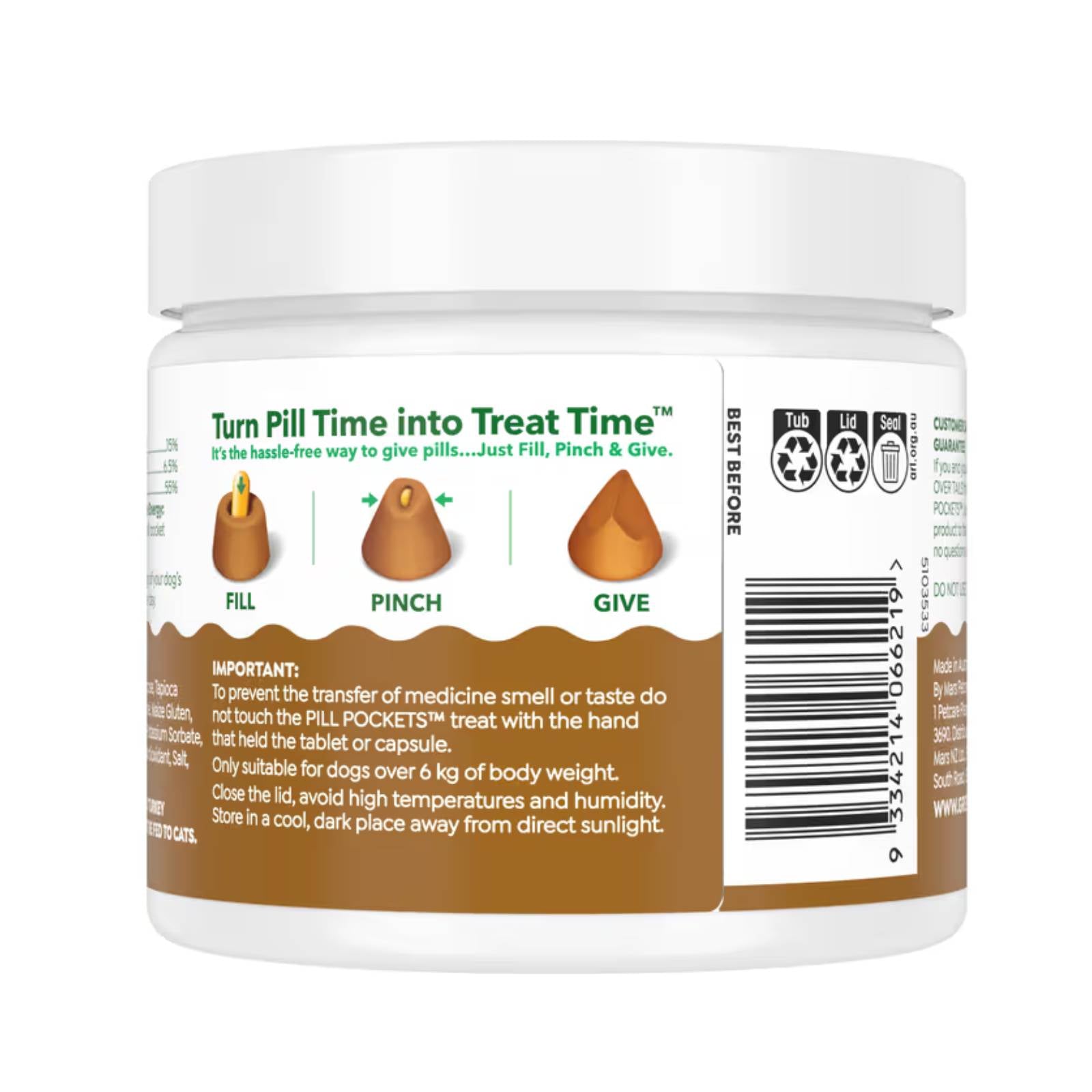 Greenies Pill Pocket Treats Peanut Butter - 30 pieces