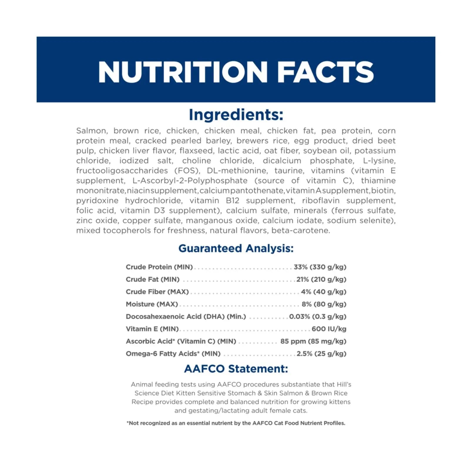 Hill's Science Diet Kitten Dry Food Sensitive Stomach & Skin - 1.59kg Hills