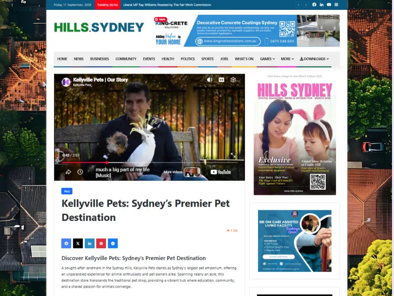 In the press - Australia's most iconic pet destination