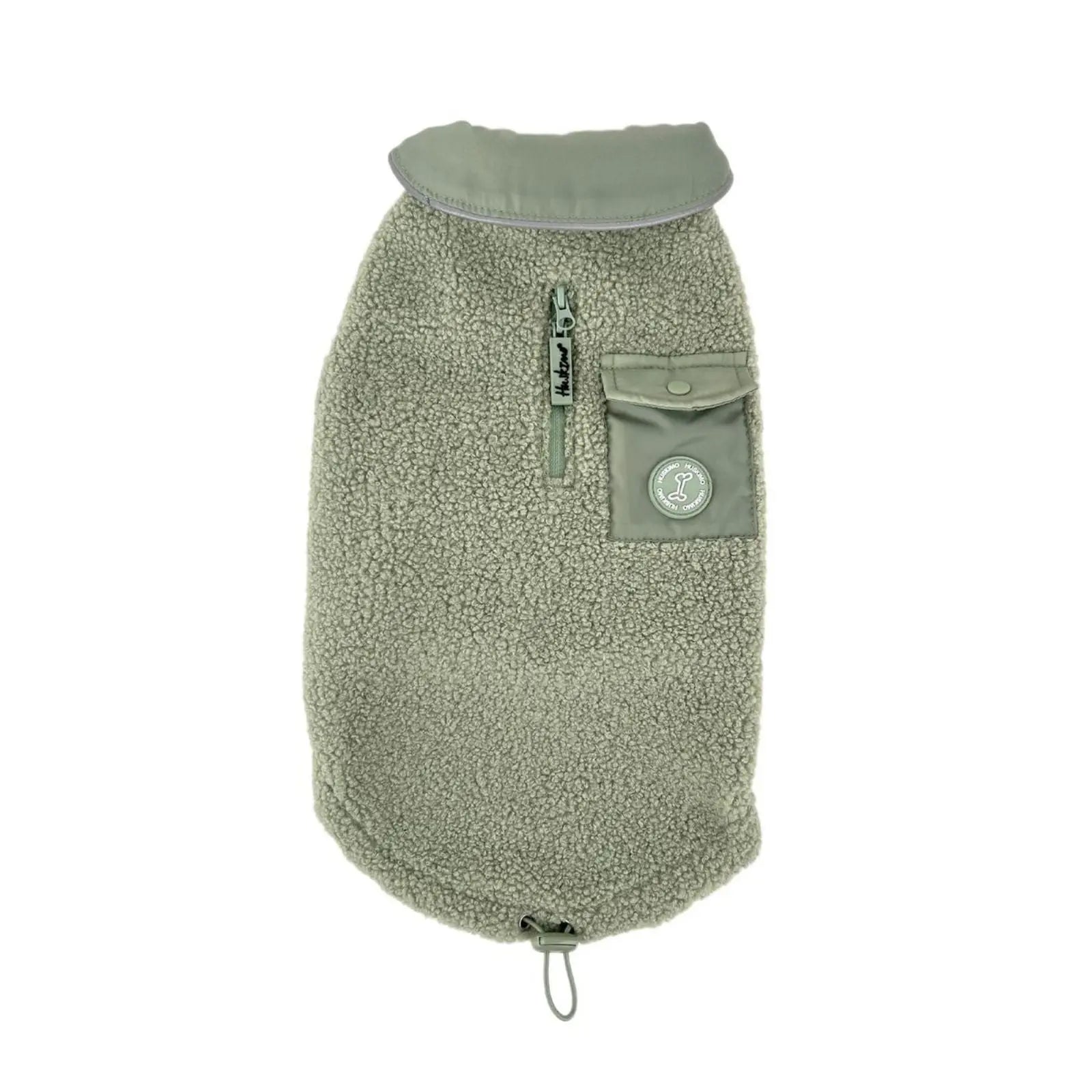 Huskimo Boucle – Gum Leaf Green Warm Winter Dog Jacket (Dachshund Fit) Huskimo