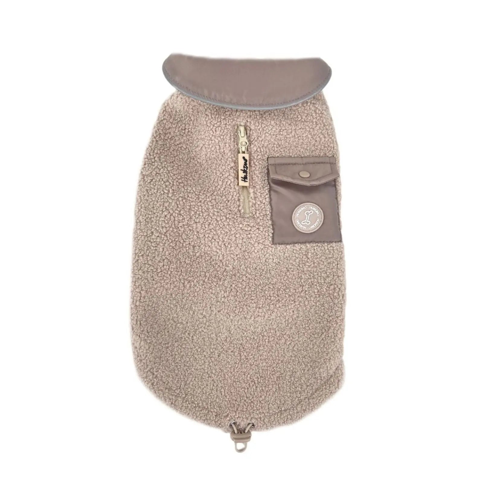 Huskimo Boucle – Oatmeal Warm Winter Dog Jacket (Dachshund Fit) Huskimo