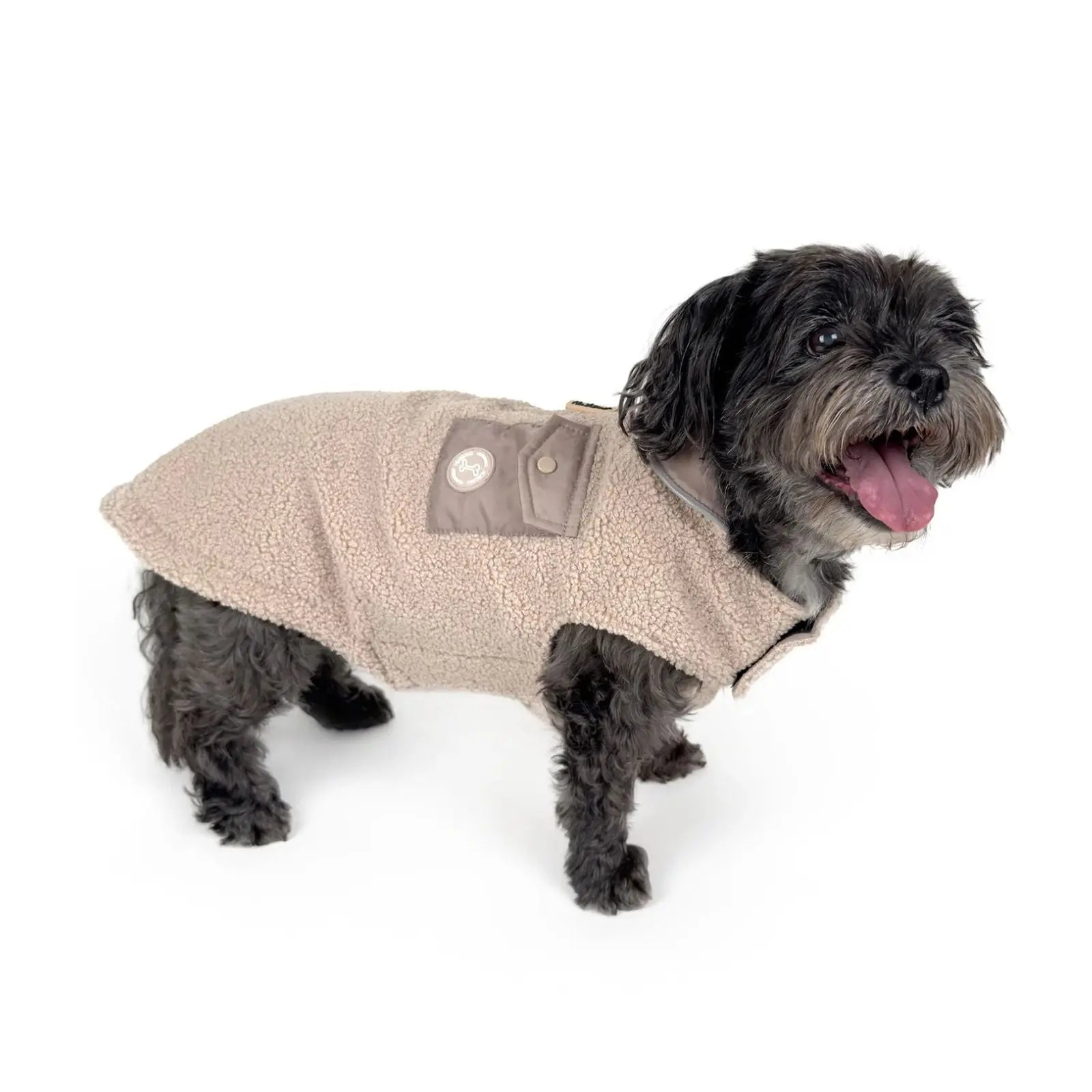 Huskimo Boucle – Oatmeal Warm Winter Dog Jacket Huskimo