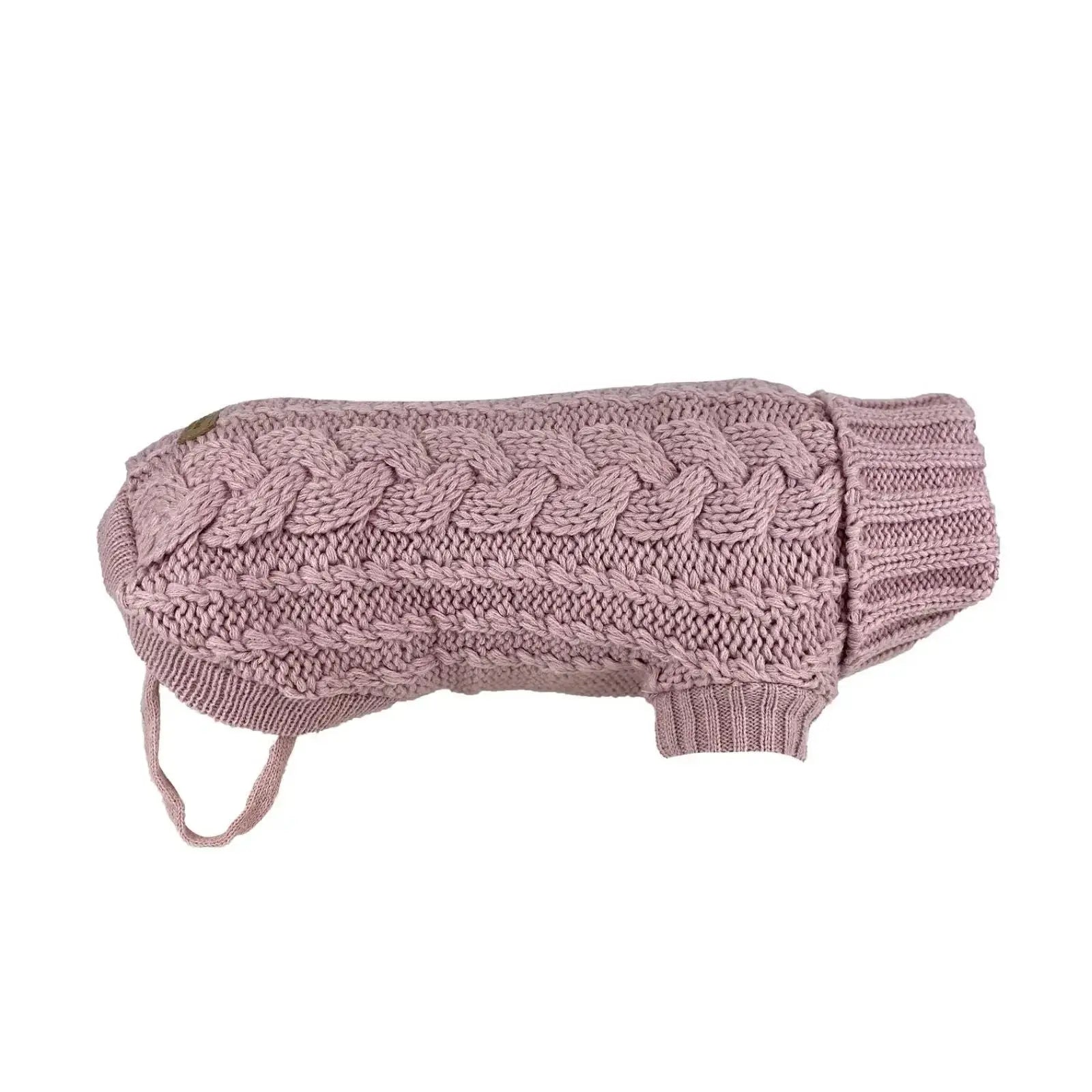 Huskimo French Knit – Rose Pink Soft Stretch Dog Jumper Huskimo
