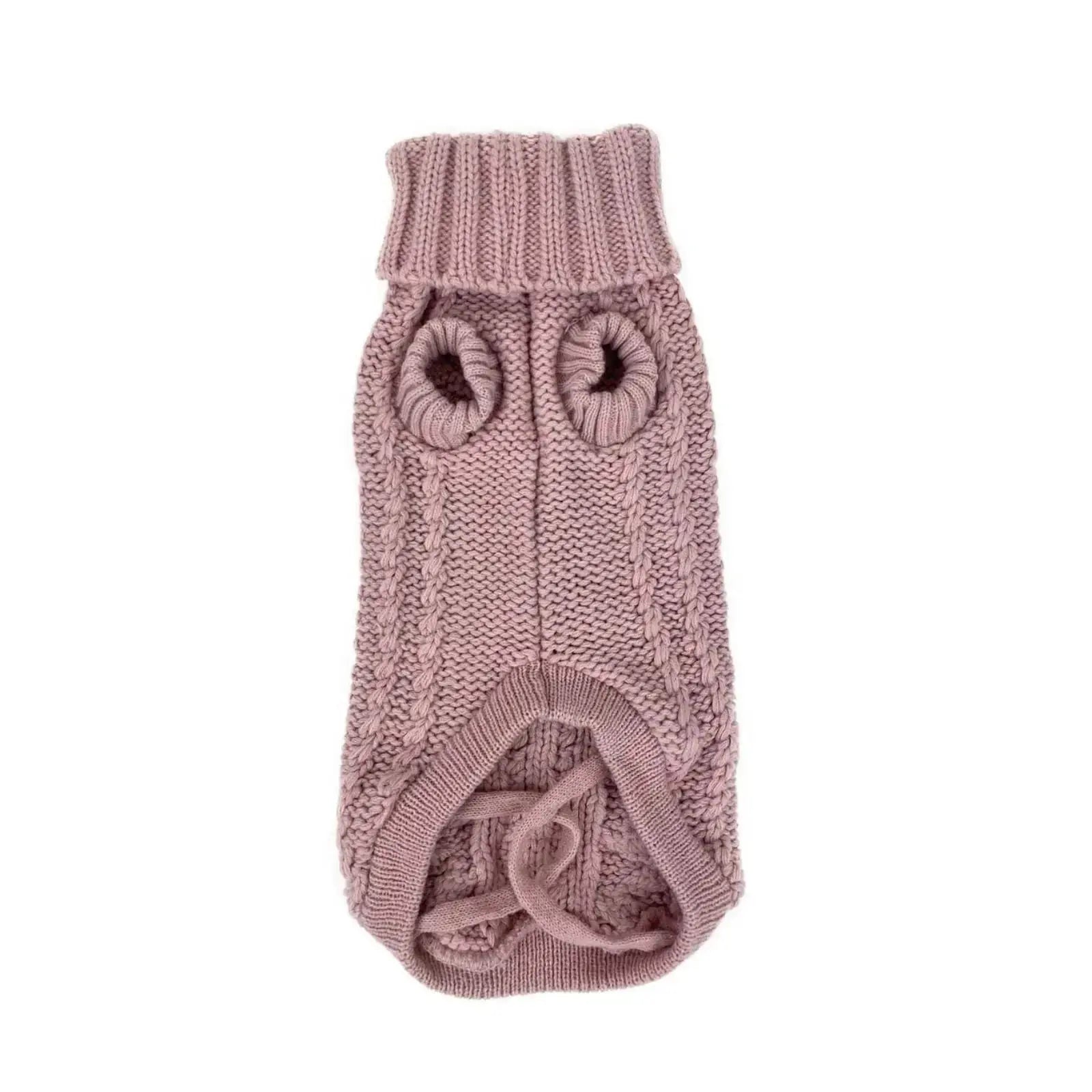 Huskimo French Knit – Rose Pink Soft Stretch Dog Jumper Huskimo