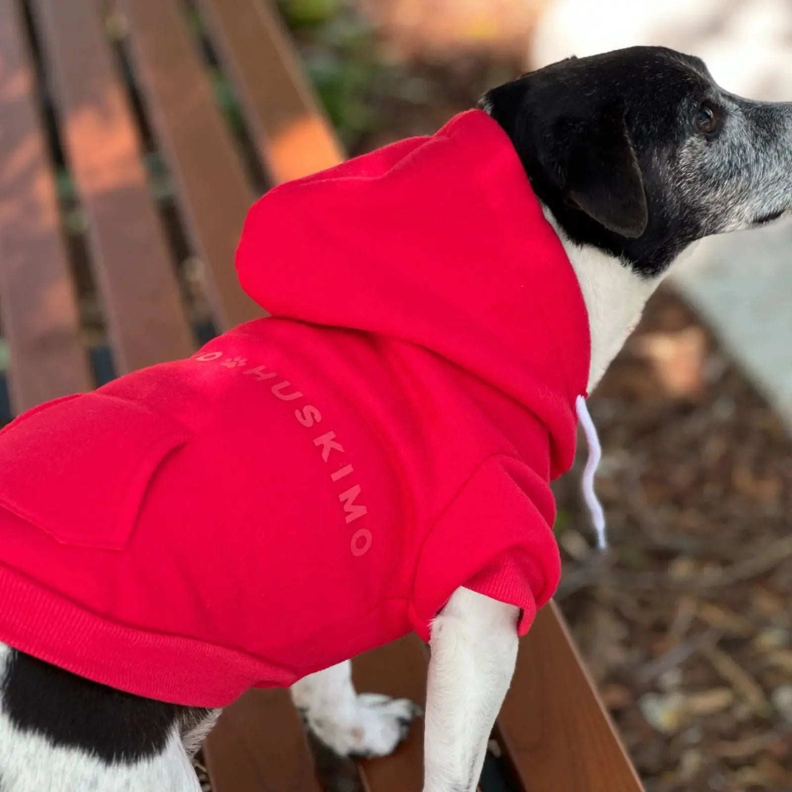 Huskimo Jindabyne – Red Cozy Fleece Dog Hoodie Huskimo