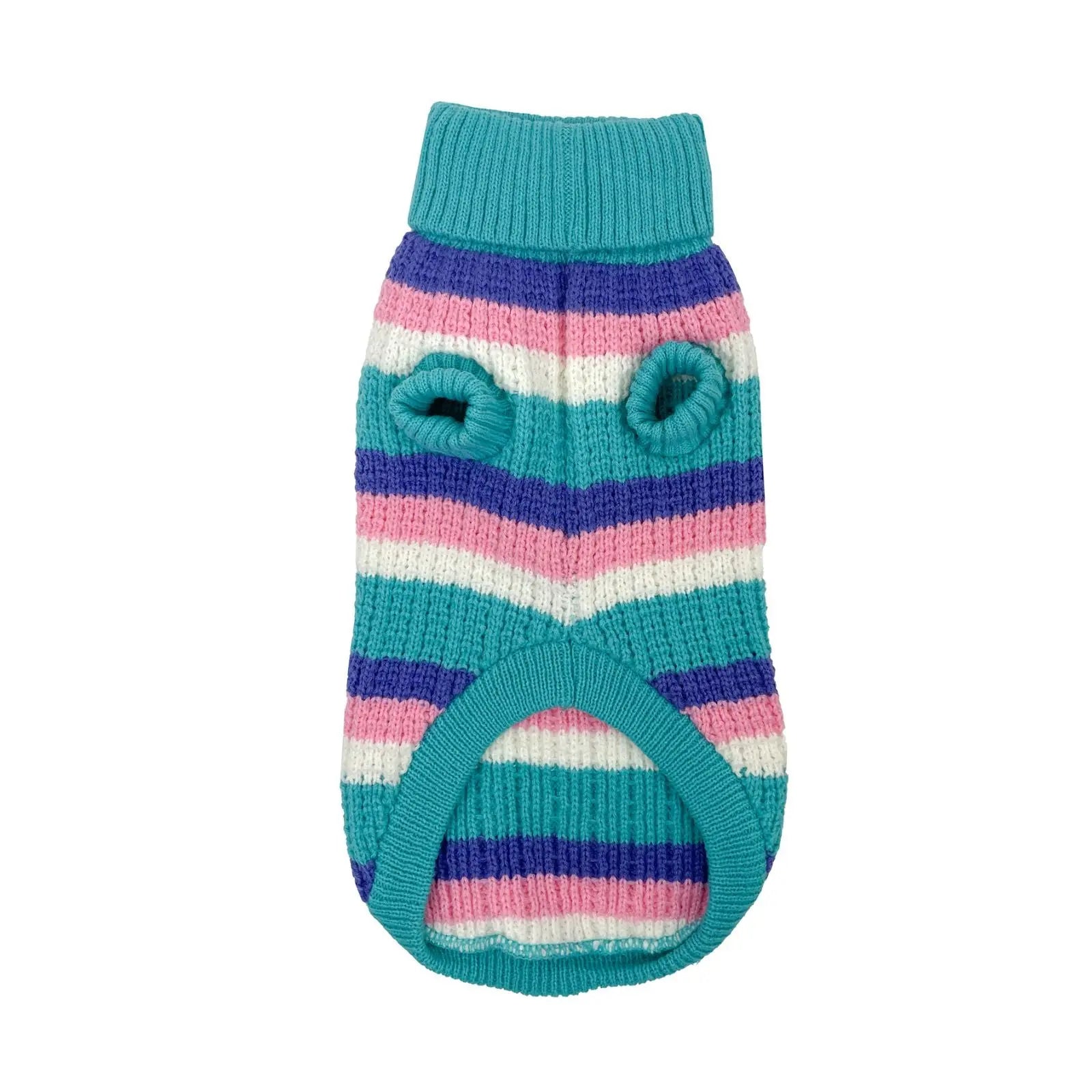 Huskimo Soho Knit – Cyan Crush Stretch Fit Dog Jumper Huskimo