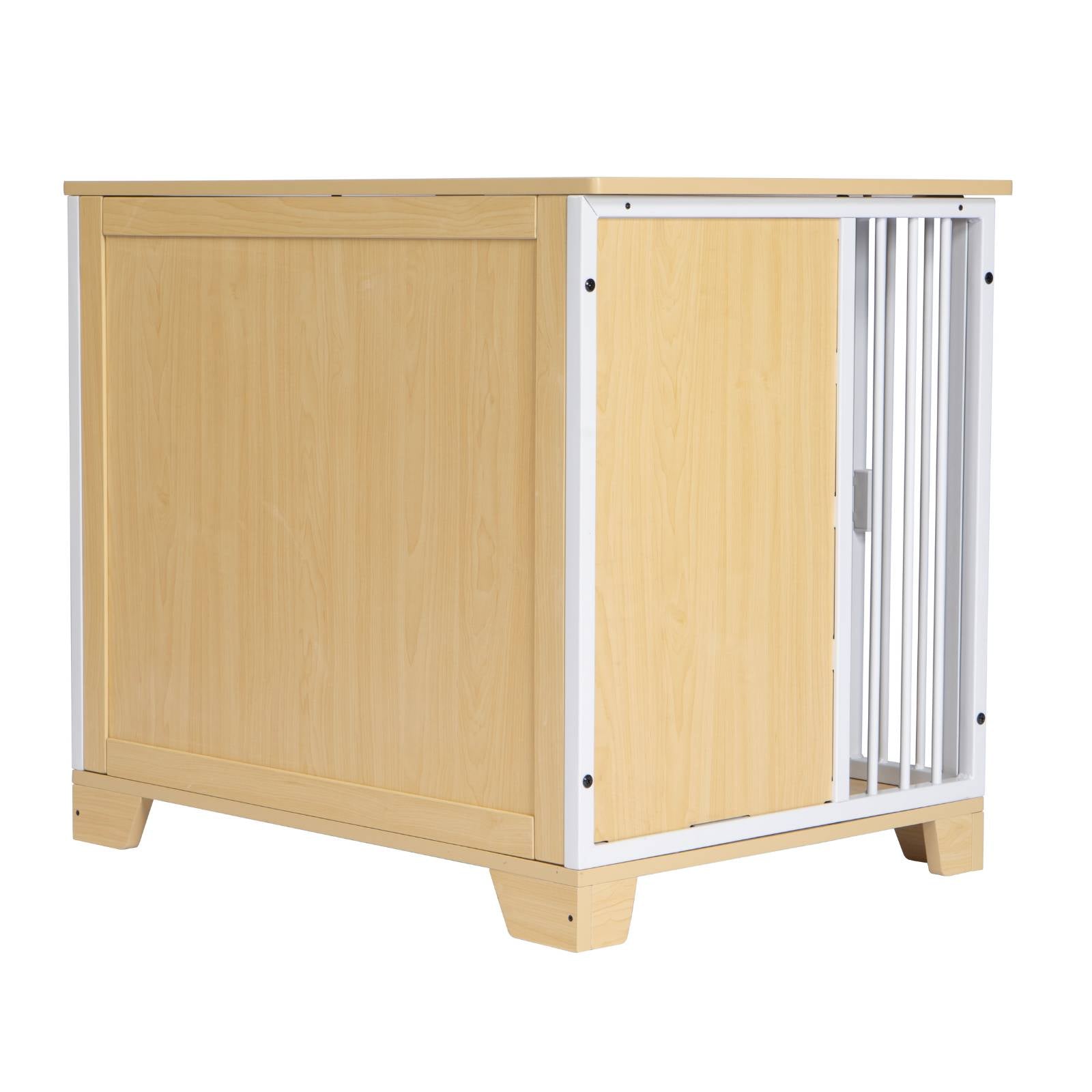 KPets Indoor Premium Furniture Dog Crate - White